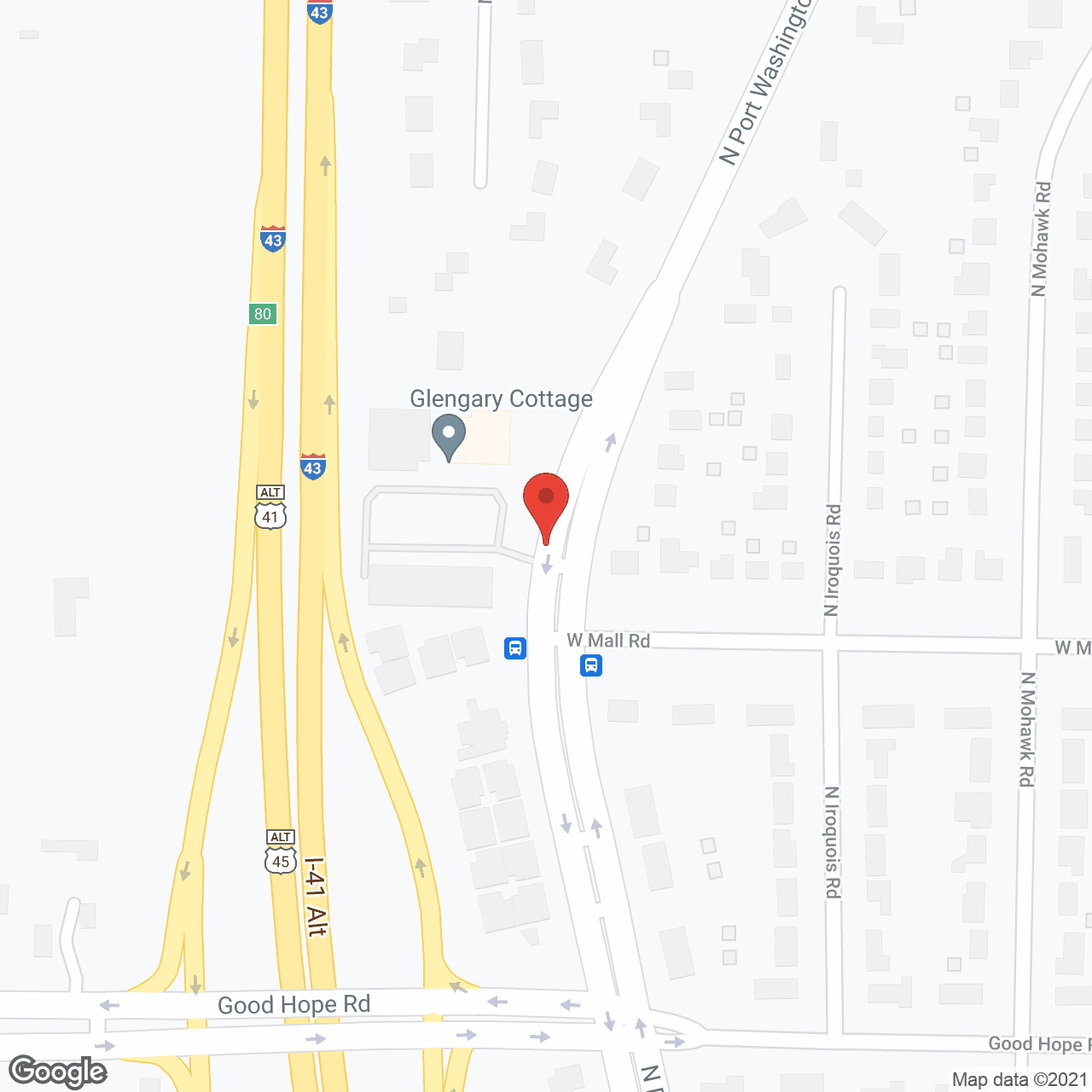 Map of the neighborhood around Matthews of Glendale