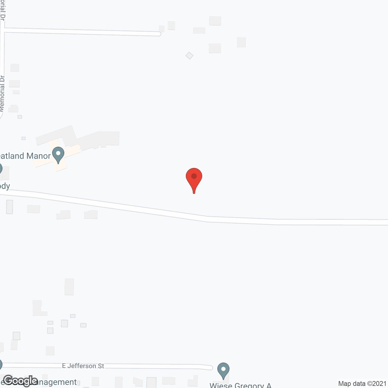 Map of the neighborhood around Wheatland Manor & Lincolnway Villa