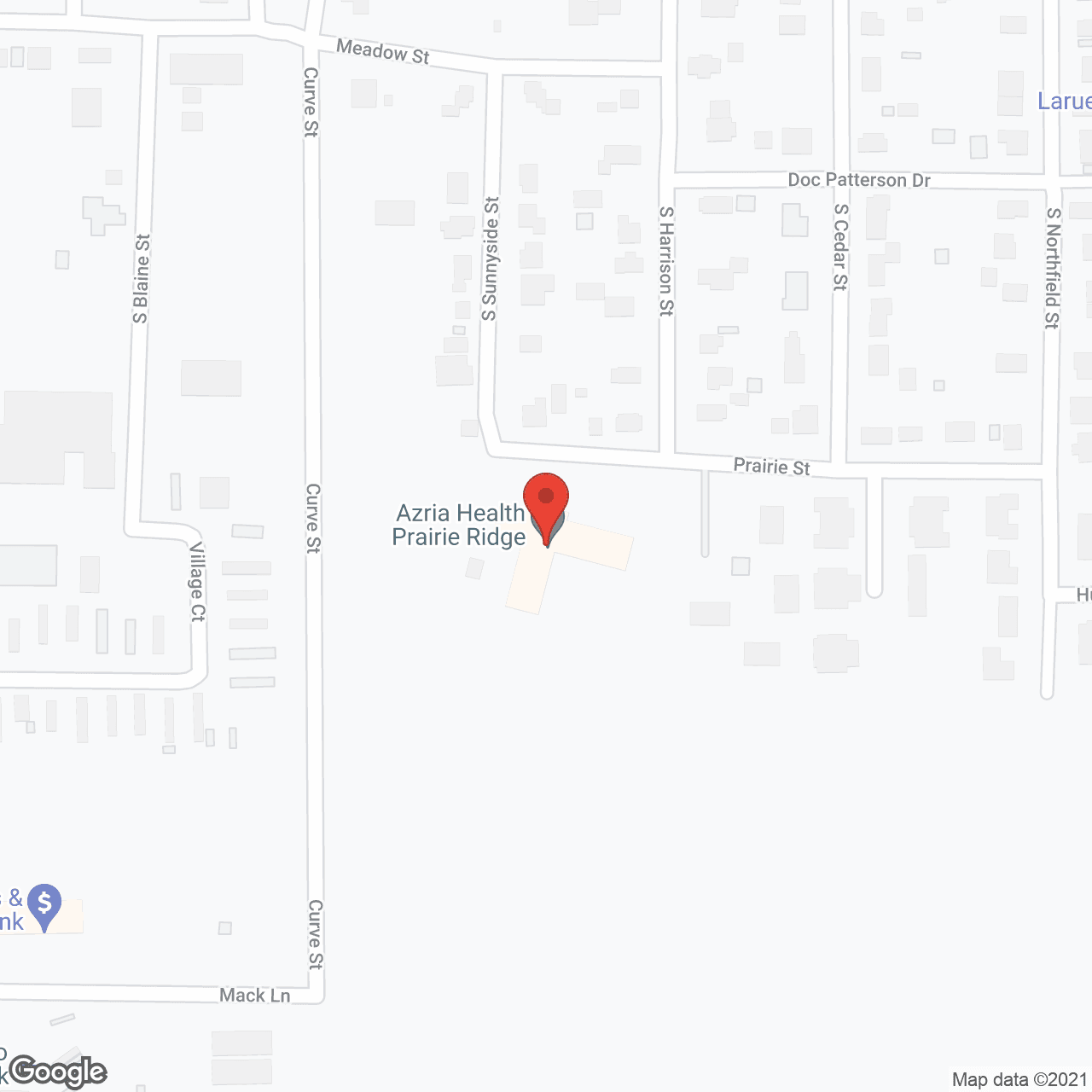 Map of the neighborhood around IHS At Mediapolis