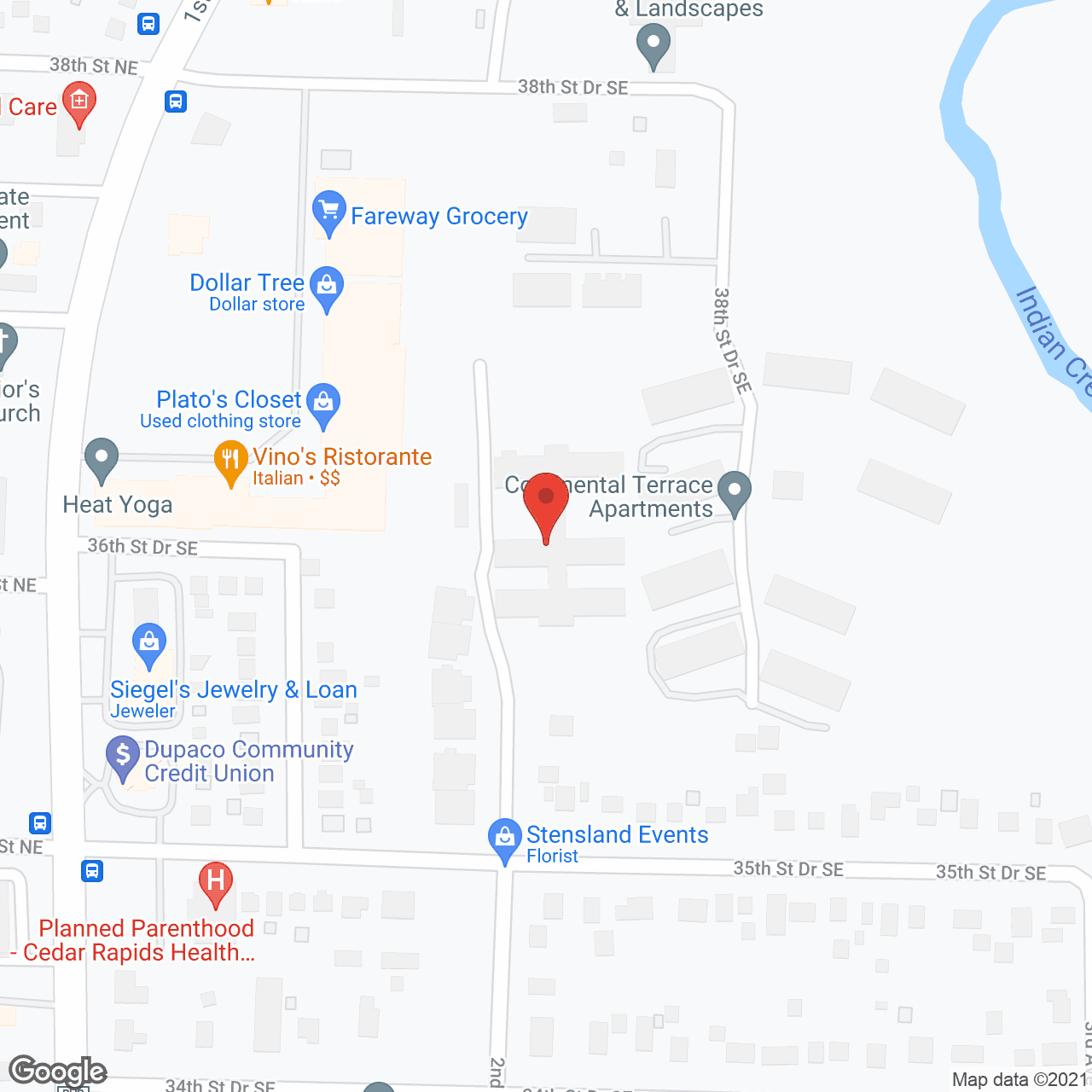 Map of the neighborhood around Garnett Place