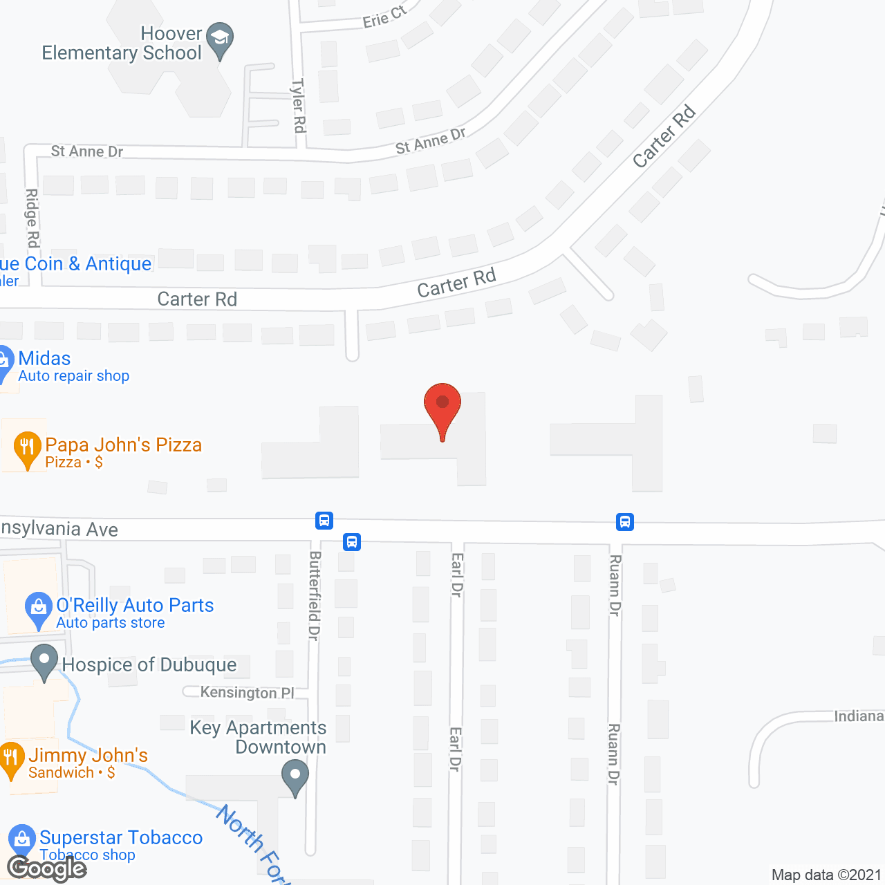 Map of the neighborhood around Applewood II