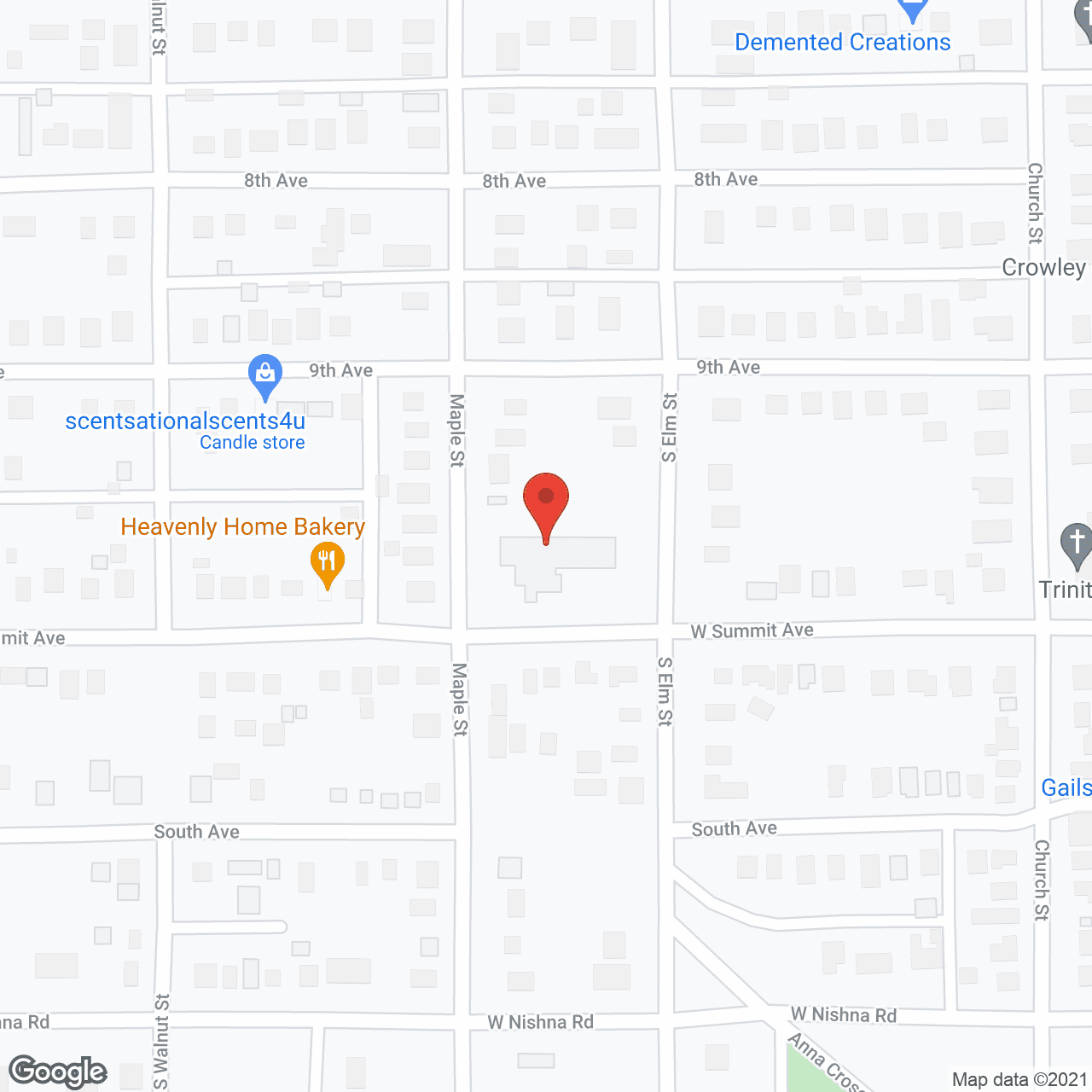 Map of the neighborhood around Forrest Park Manor