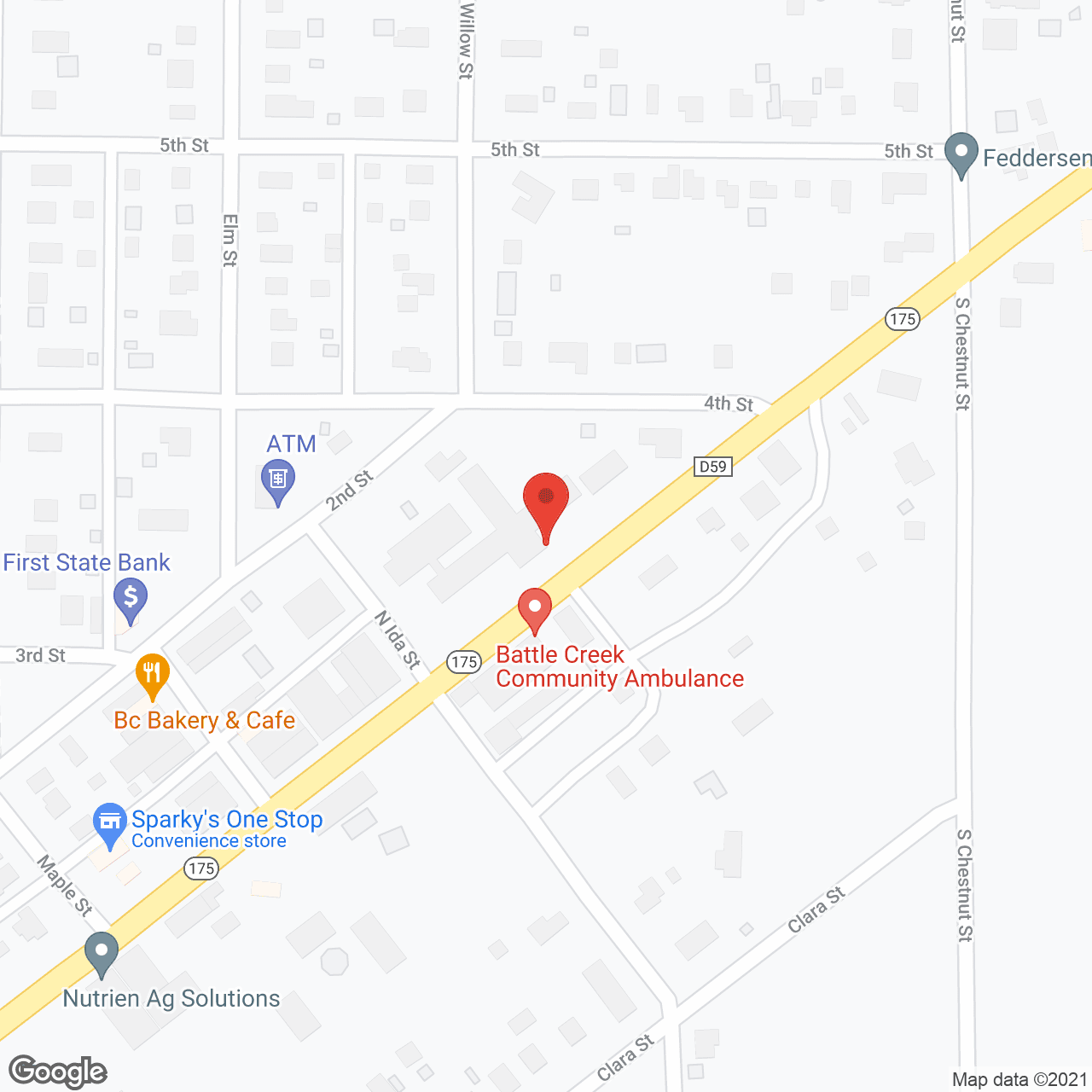 Map of the neighborhood around Willow Dale Wellness Village Care Center