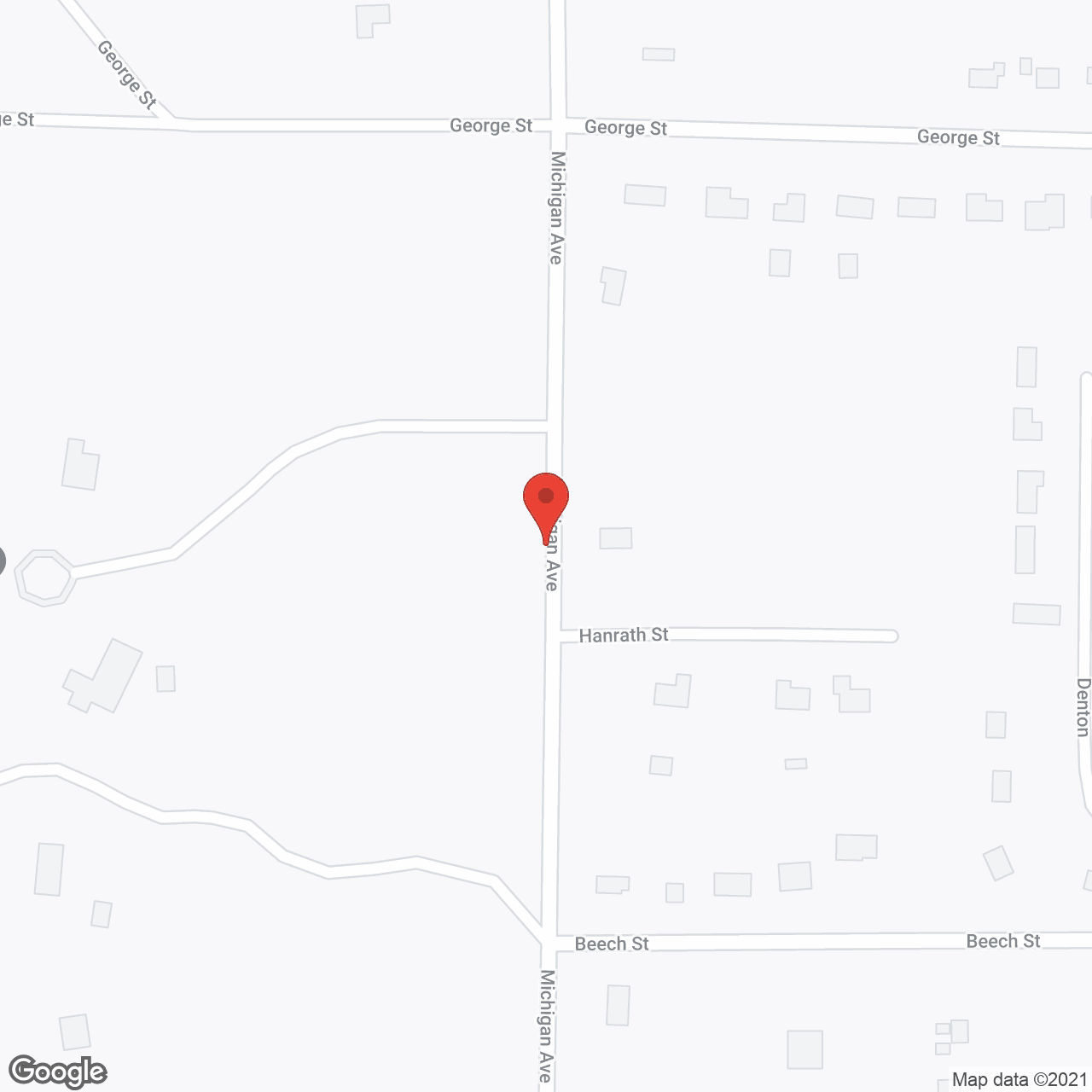 Map of the neighborhood around Michigan Shores Cooperative