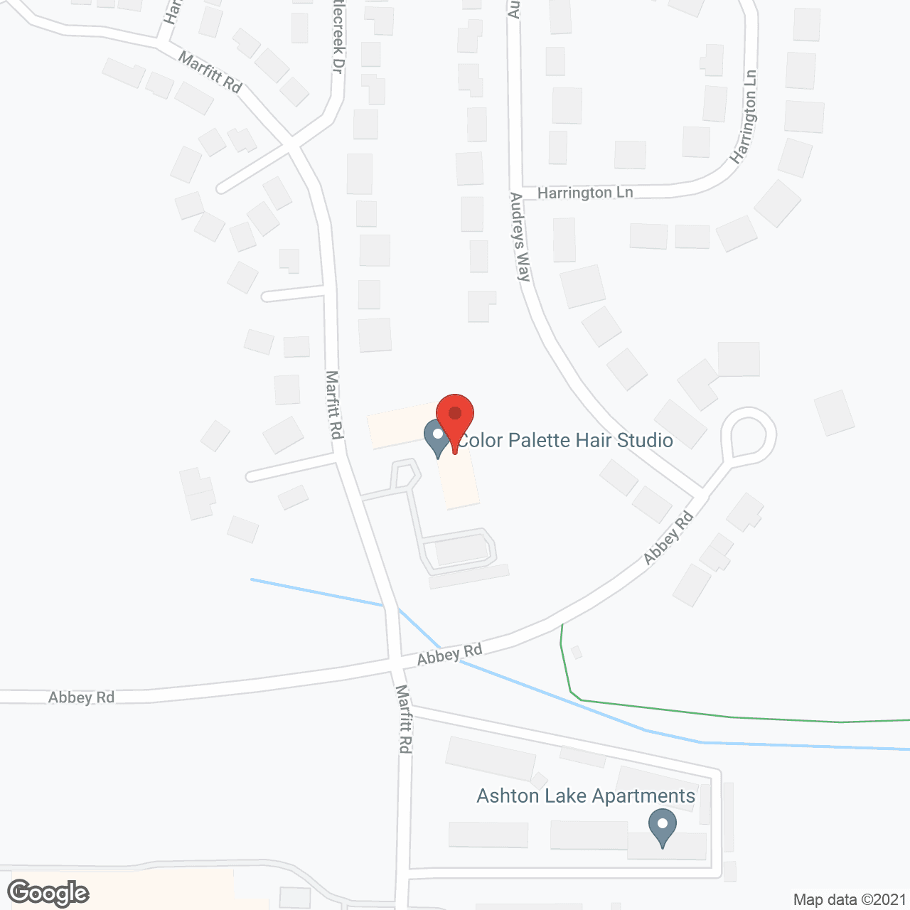 Map of the neighborhood around Abbott Parkside