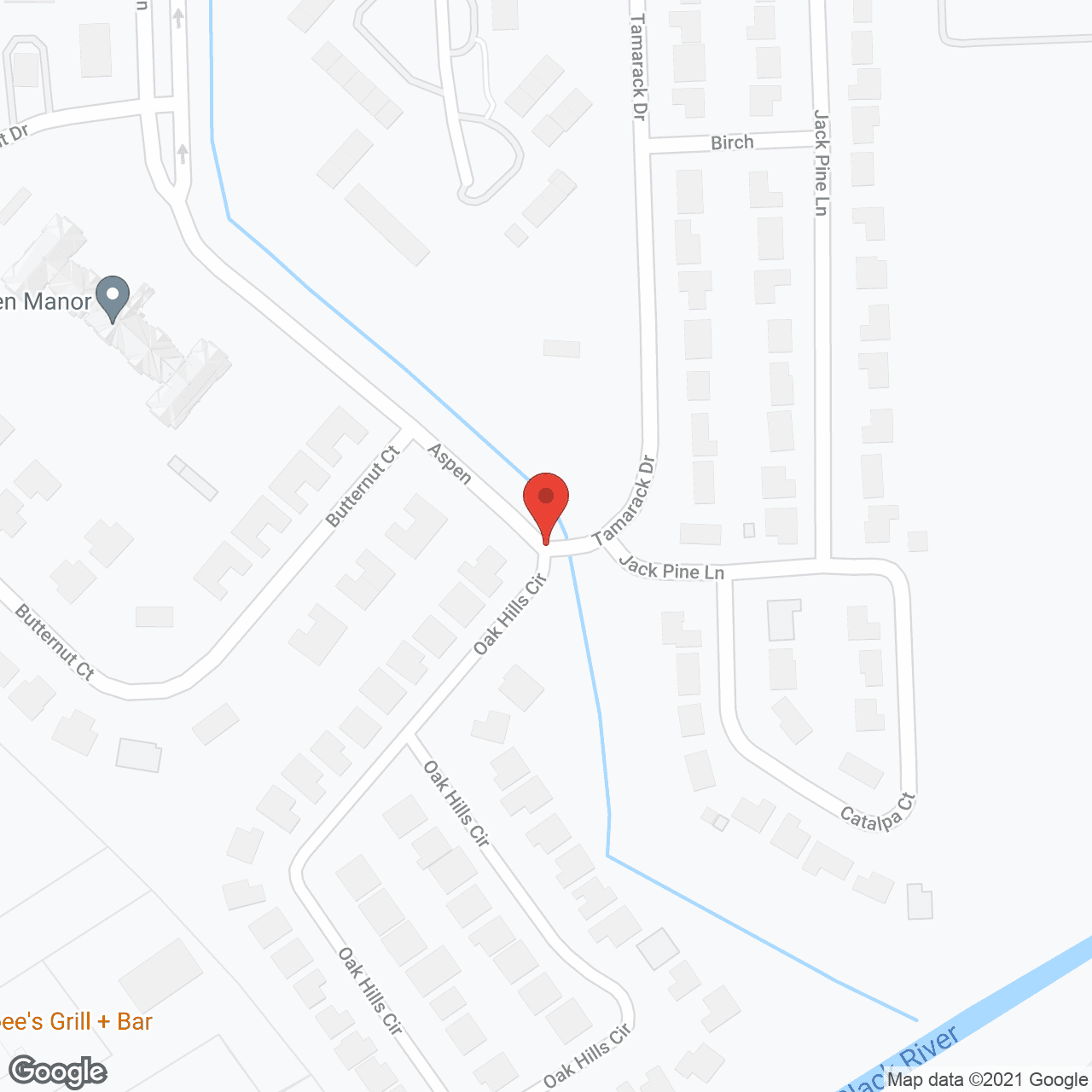 Map of the neighborhood around Porthaven Manor