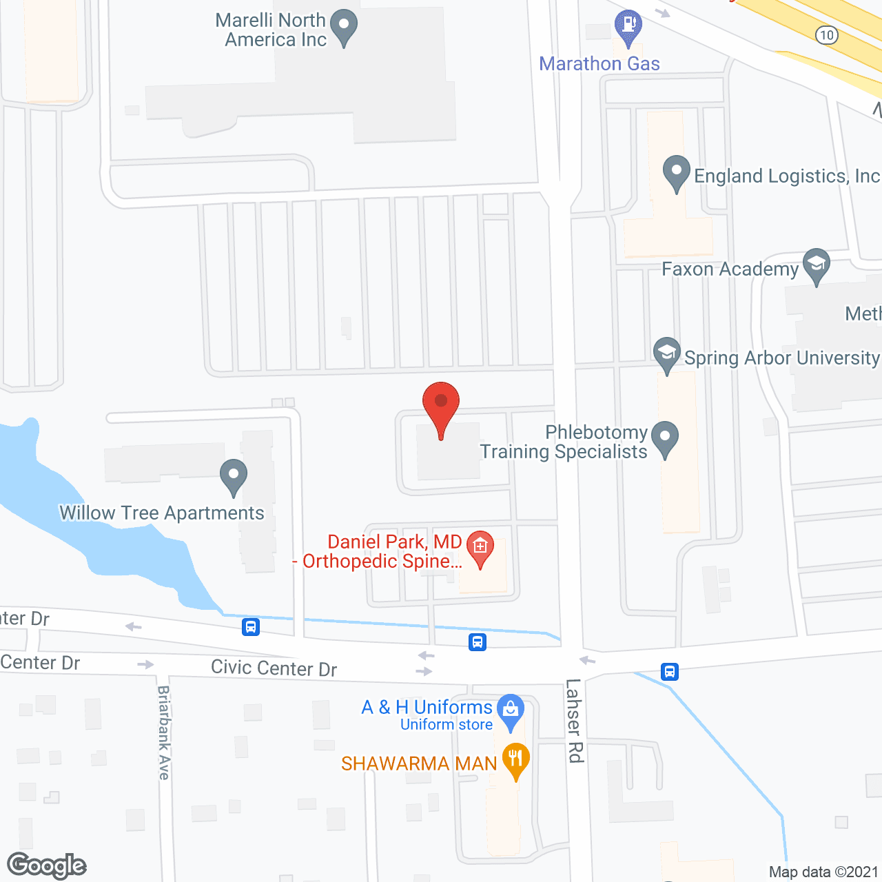 Map of the neighborhood around Jewish Home For the Aged