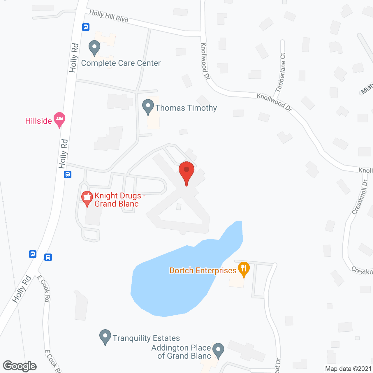 Map of the neighborhood around Genesys Convalescent Ctr
