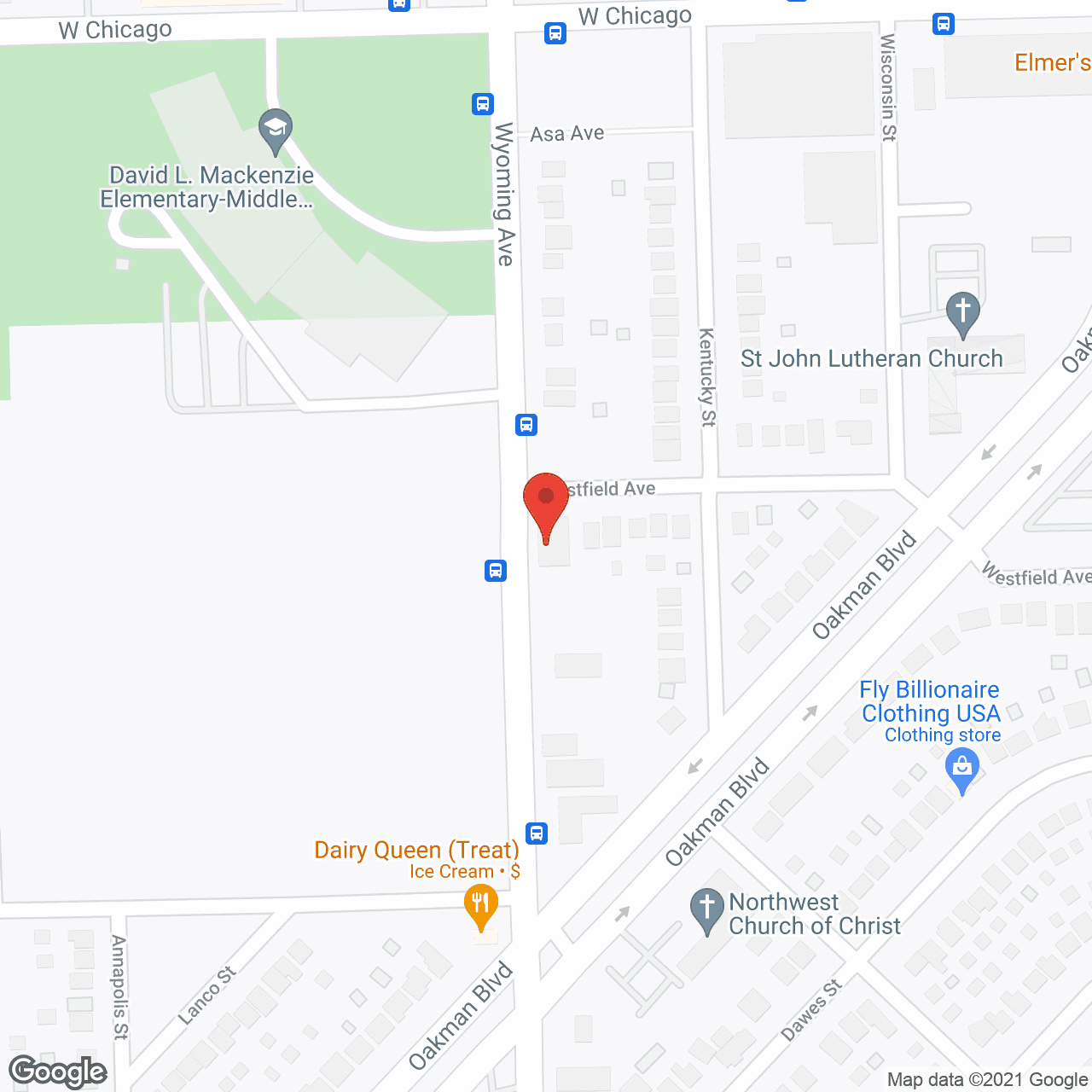 Map of the neighborhood around Family and Friends