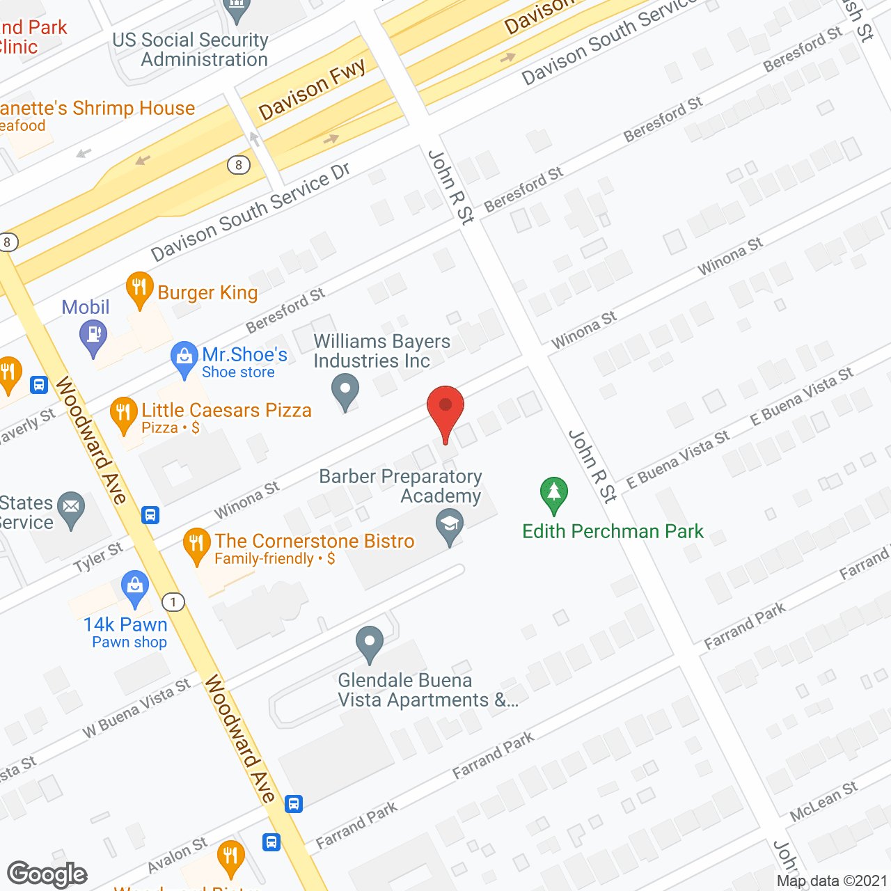 Map of the neighborhood around Jeter Adult Foster Care Home