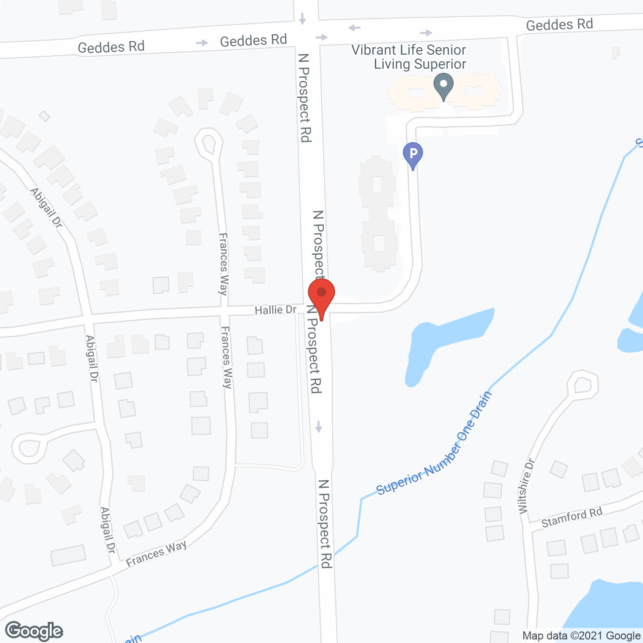 Map of the neighborhood around Royal Oak House
