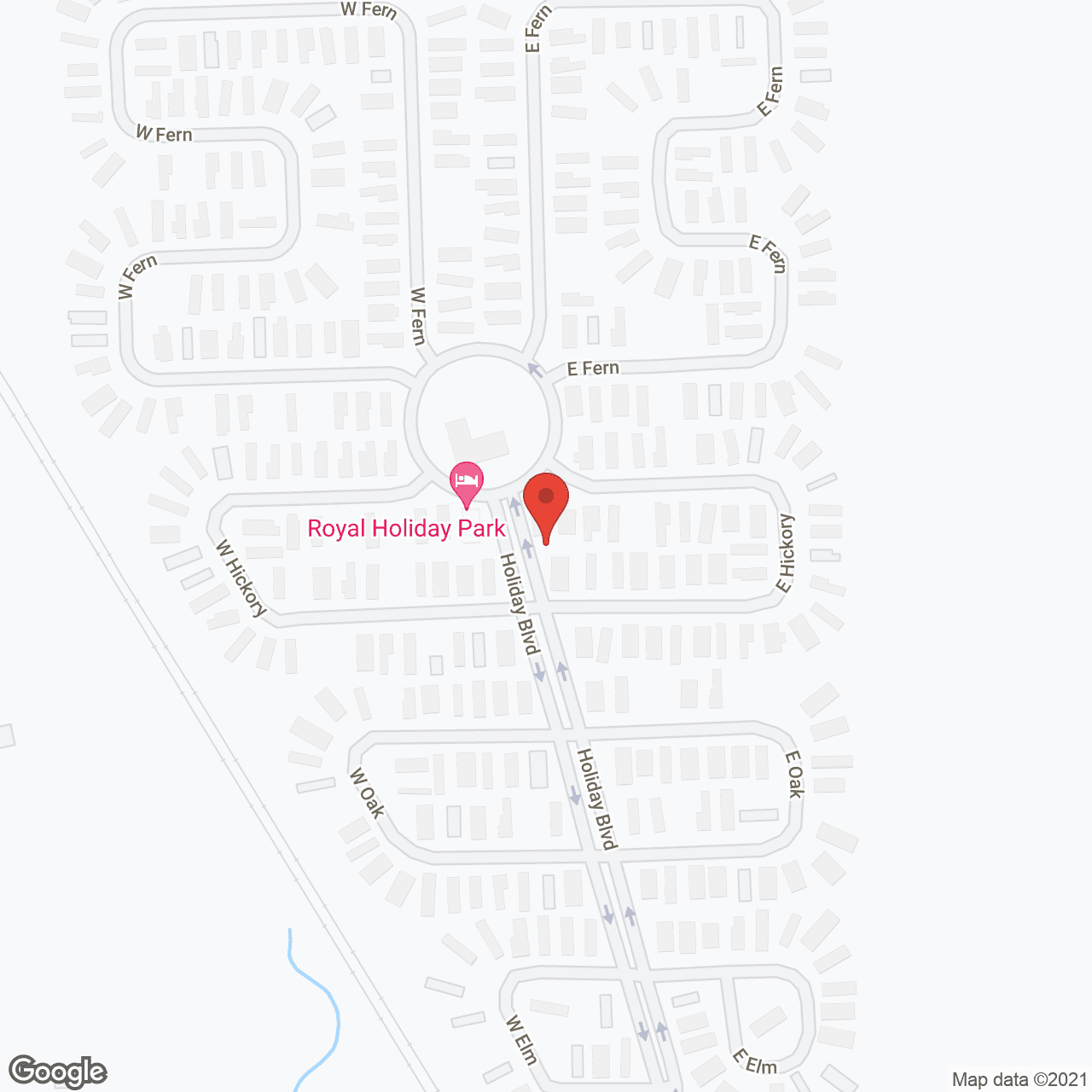 Map of the neighborhood around Royal Holiday Park