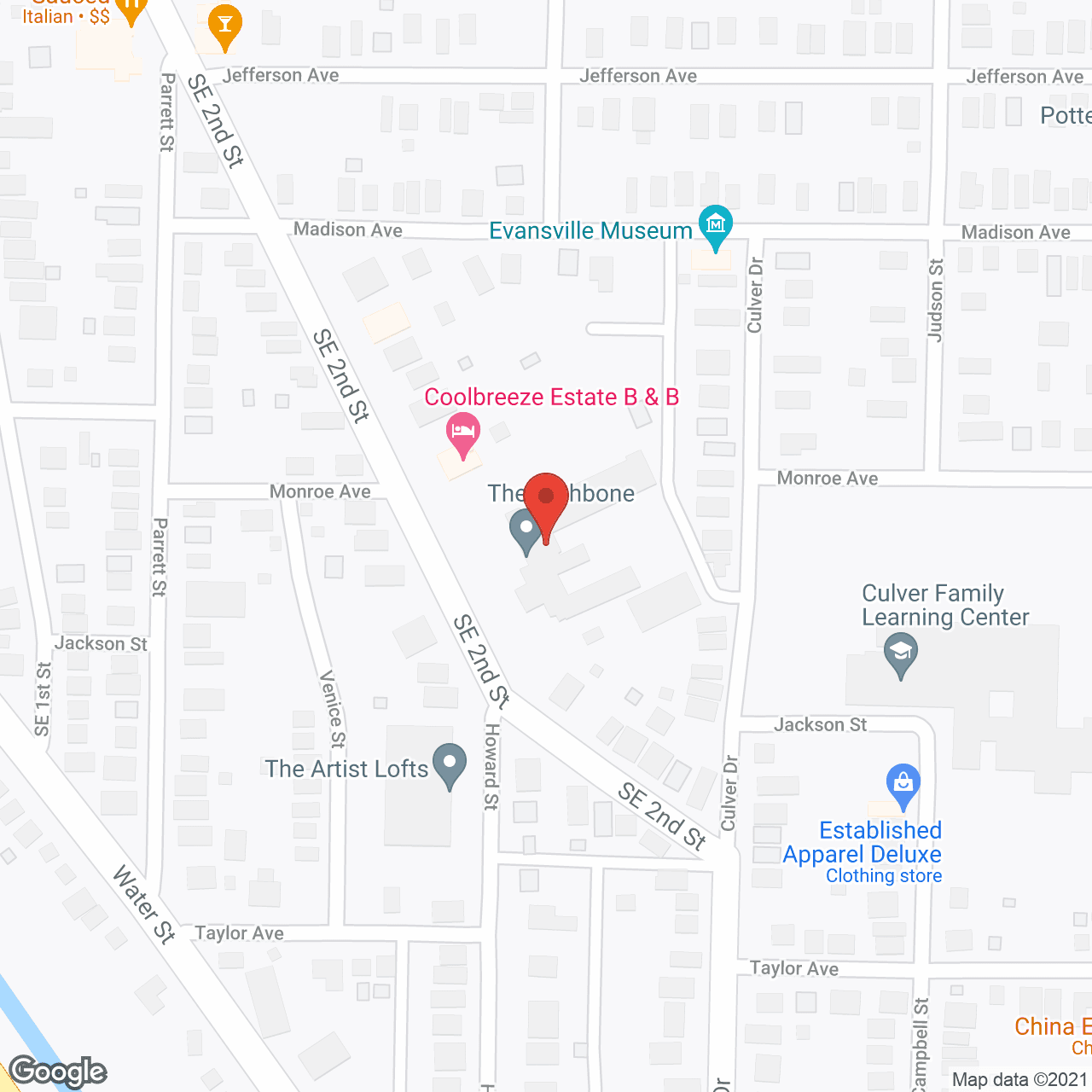 Map of the neighborhood around Rathbone Home