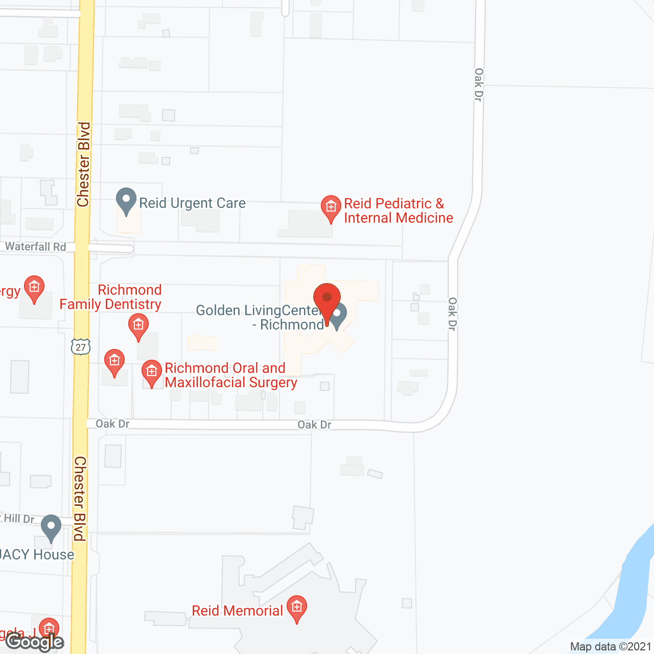 Map of the neighborhood around Golden LivingCenter - Richmond