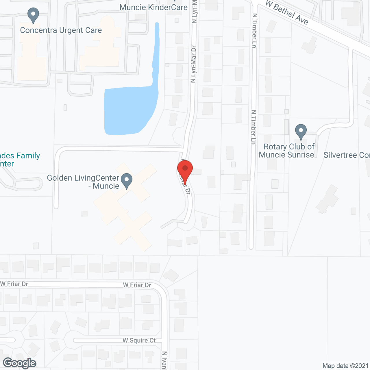 Map of the neighborhood around Golden LivingCenter - Muncie