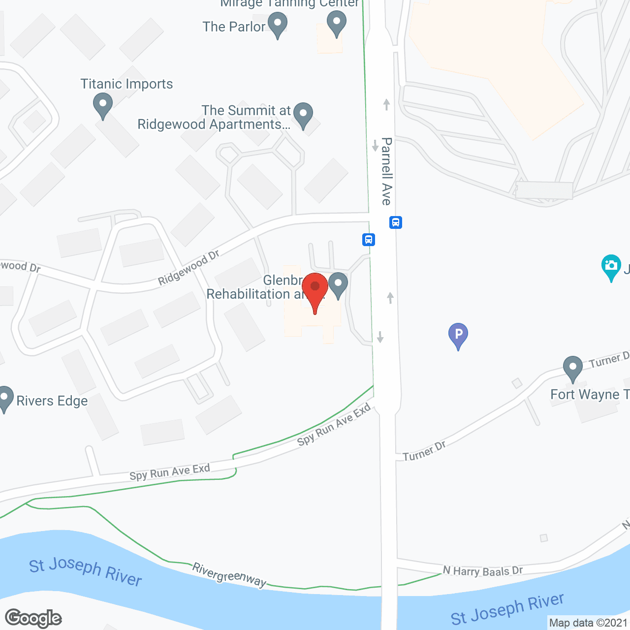 Map of the neighborhood around Applewood Health and Rehab Ctr