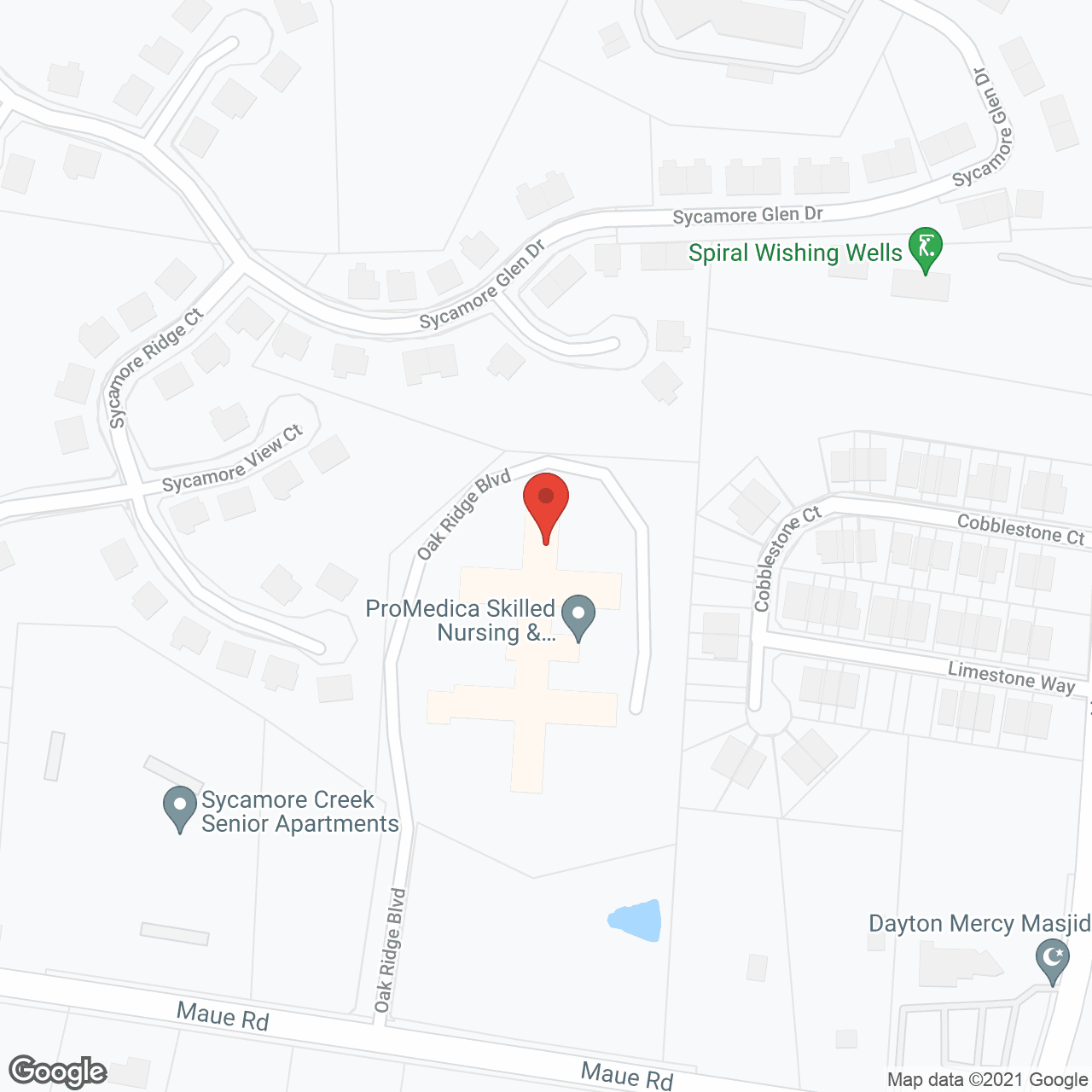 Map of the neighborhood around ProMedica Miamisburg