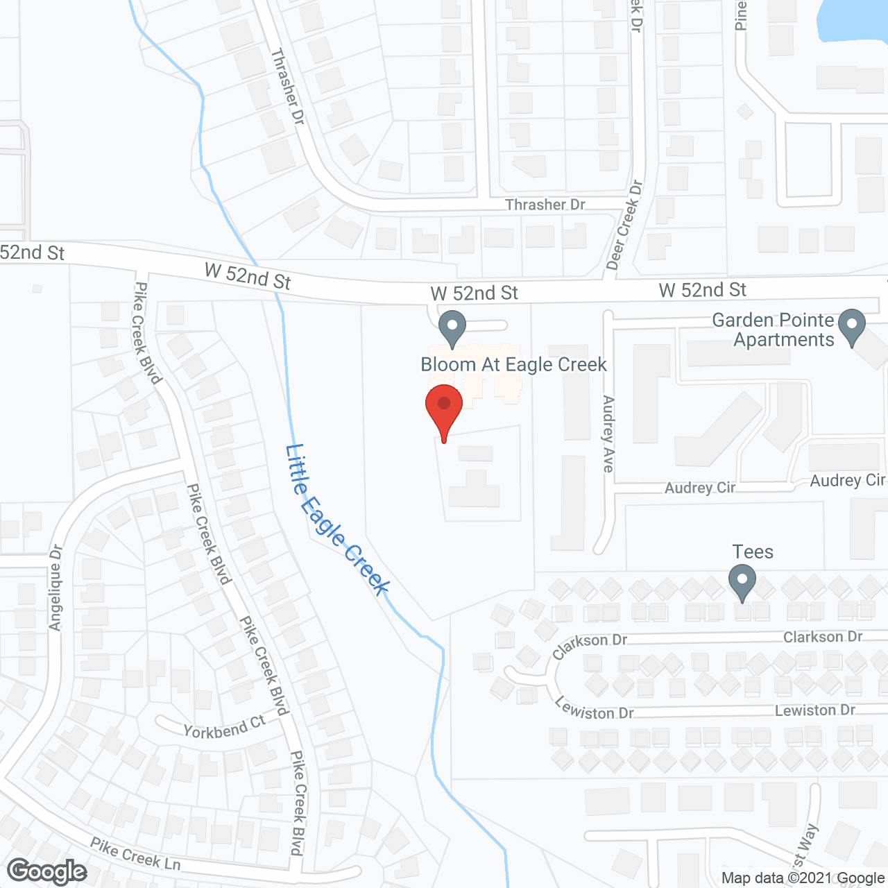 Map of the neighborhood around Bloom at Eagle Creek