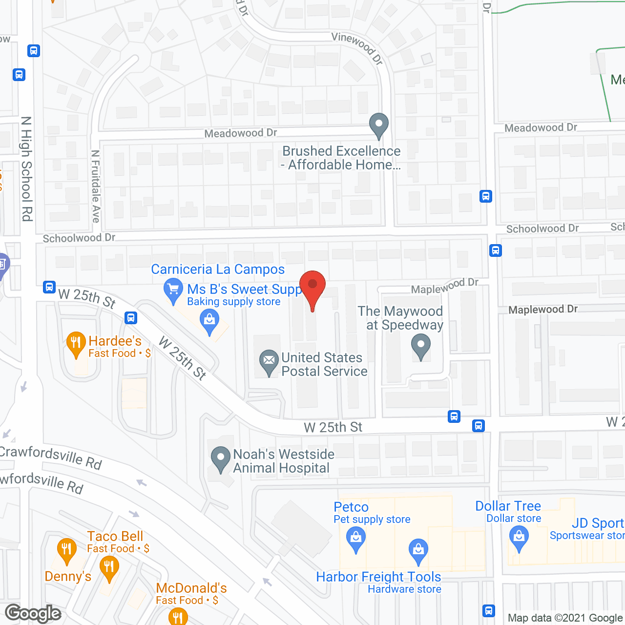 Map of the neighborhood around INDEPENDENT LIVING CLUB
