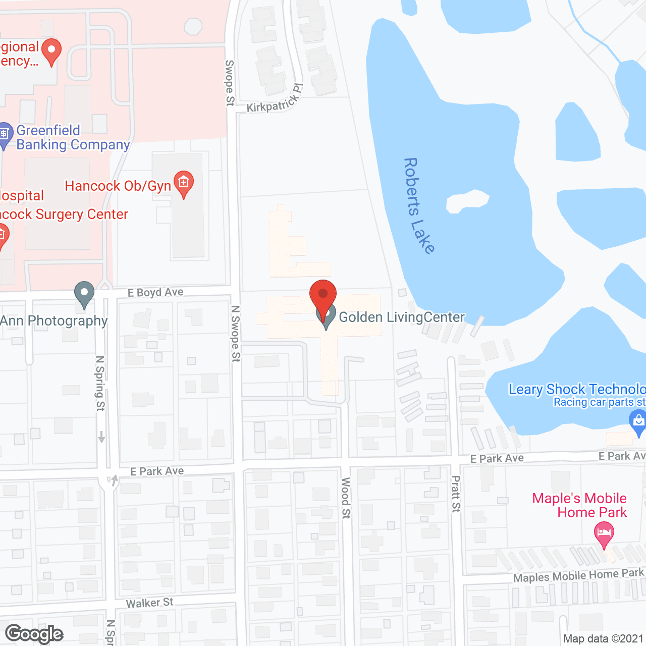 Map of the neighborhood around Golden LivingCenter - Brandywine