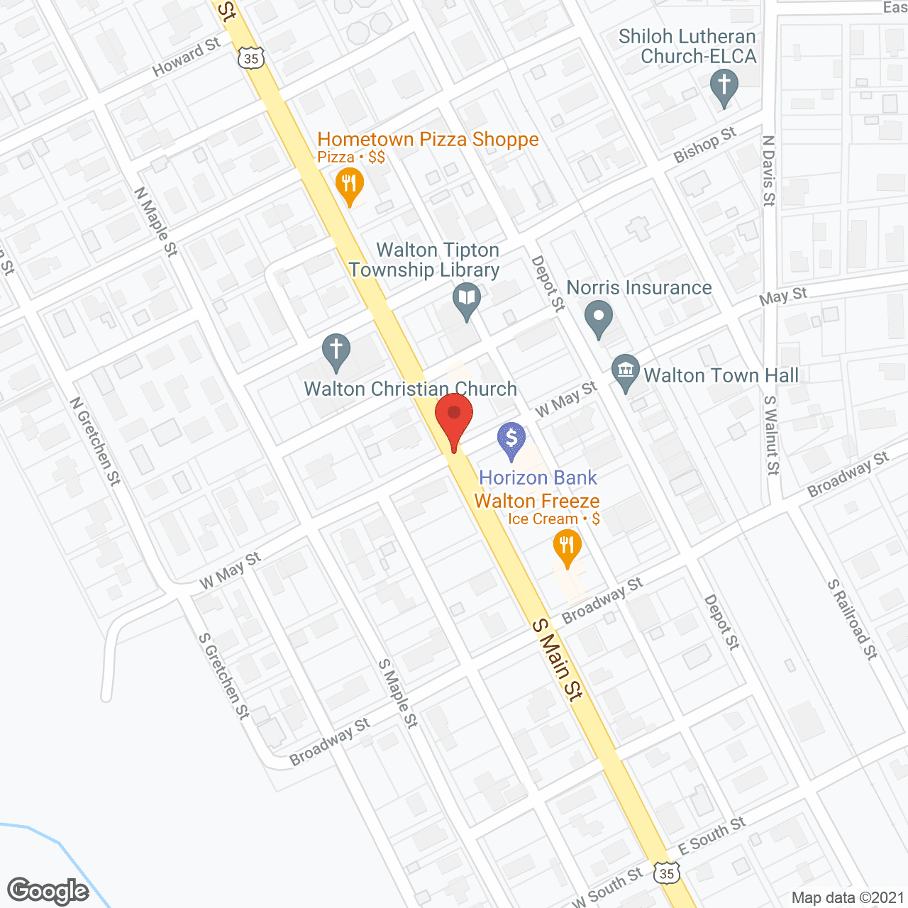 Map of the neighborhood around Autumnwood Village
