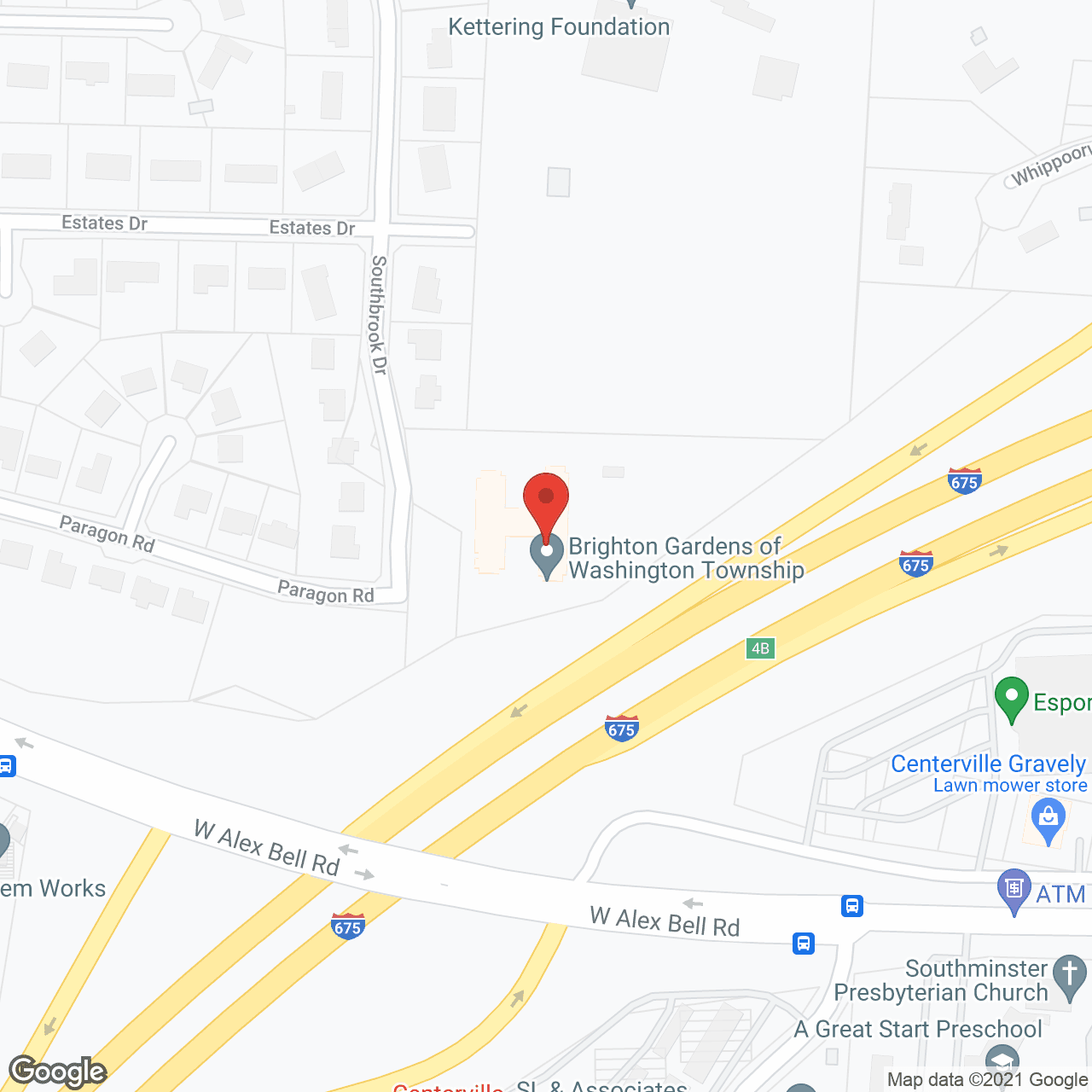 Map of the neighborhood around Fairmont of Washington Township