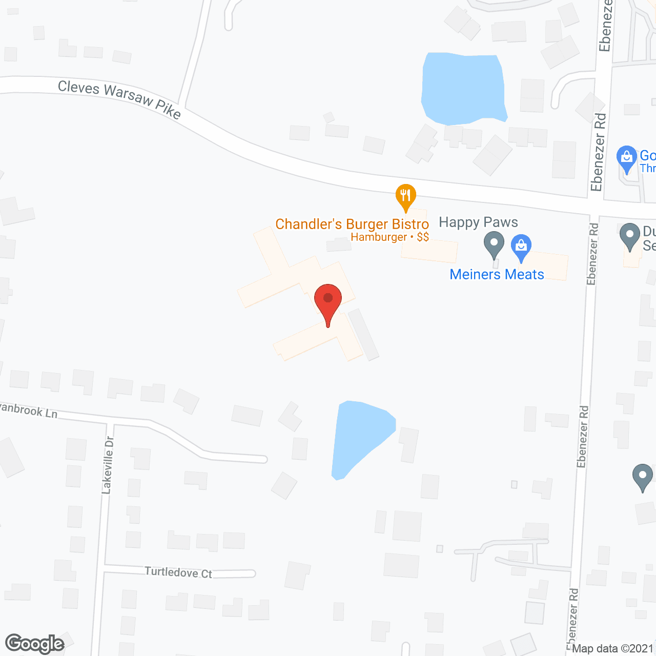 Map of the neighborhood around Western Hills Retirement Vlg
