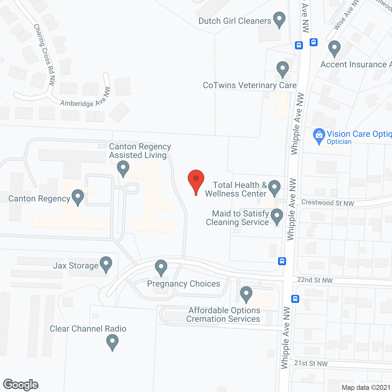 Map of the neighborhood around Canton Regency
