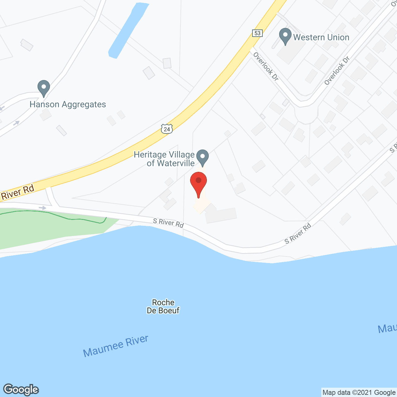 Map of the neighborhood around Arbors At Waterville