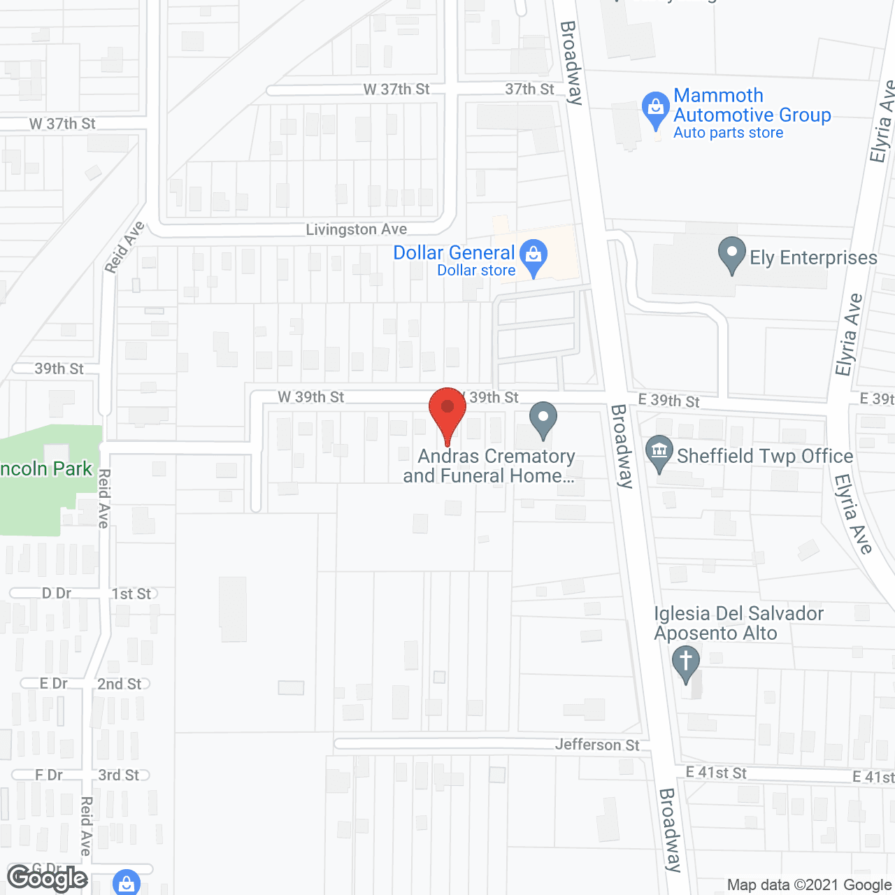 Map of the neighborhood around Carriage House Apartments