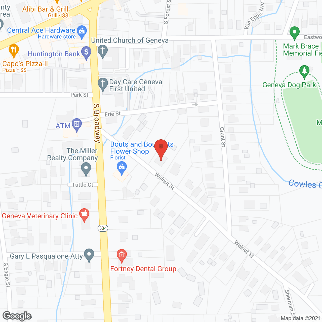 Map of the neighborhood around Richwood Residential Ctr