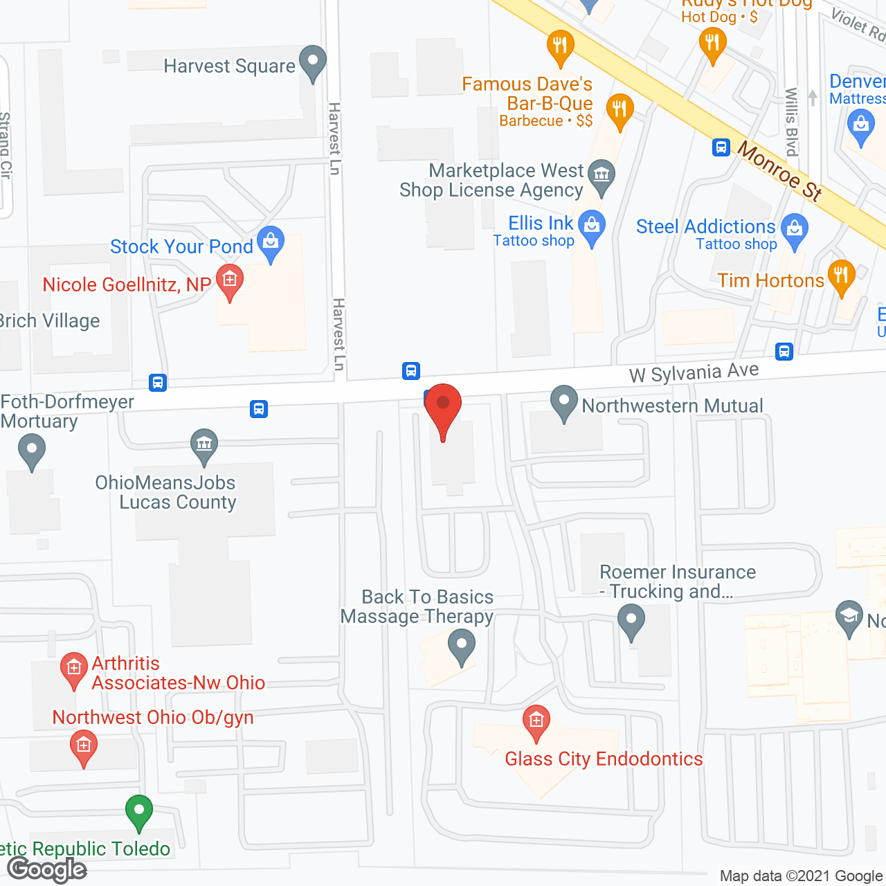 Map of the neighborhood around United Rehab & Management Svc