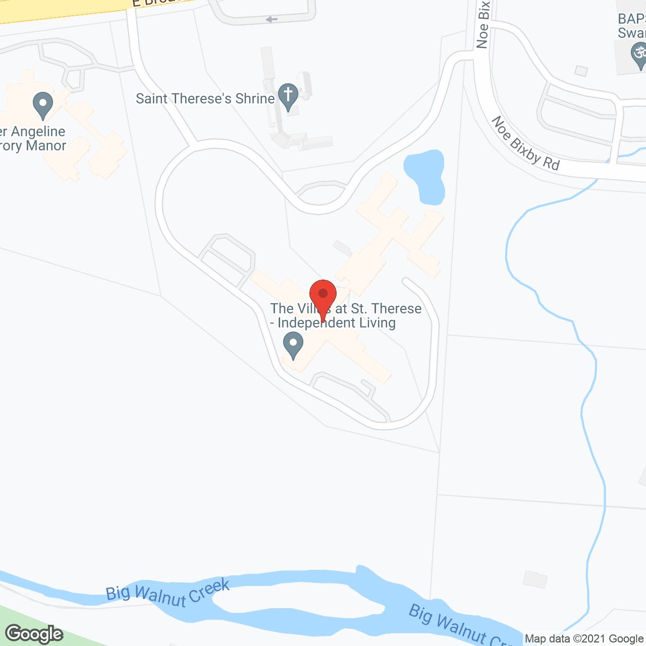 Map of the neighborhood around The Villas At Saintrese