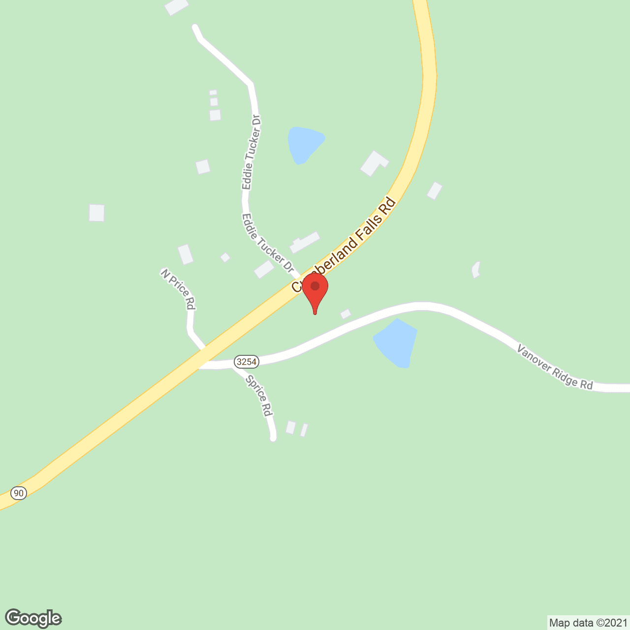 Map of the neighborhood around Cumberland Manor Rest Home Inc