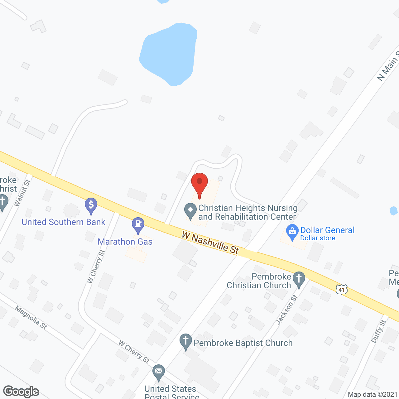 Map of the neighborhood around Medco Center of Pembroke
