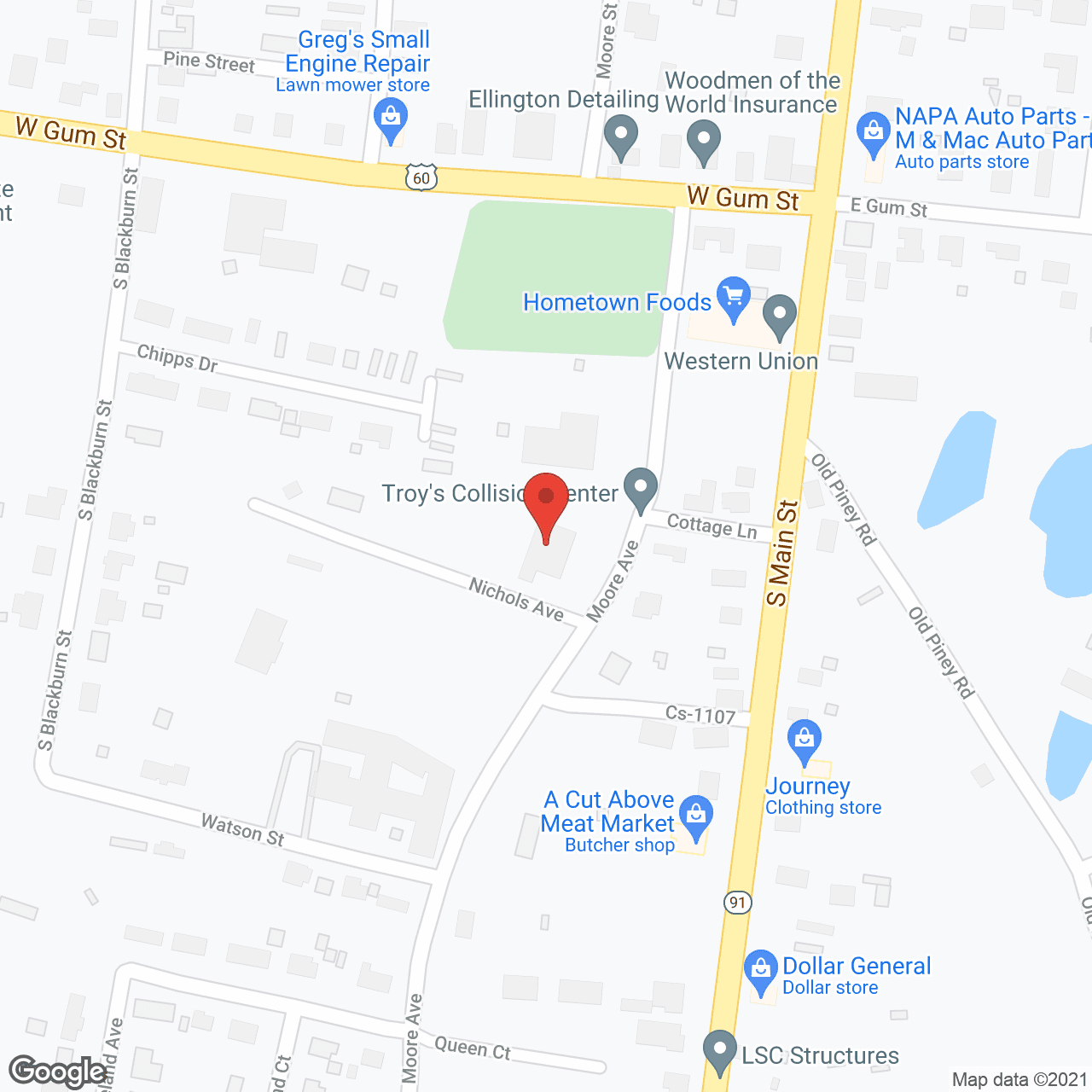 Map of the neighborhood around New Haven Assisted Living - Marion