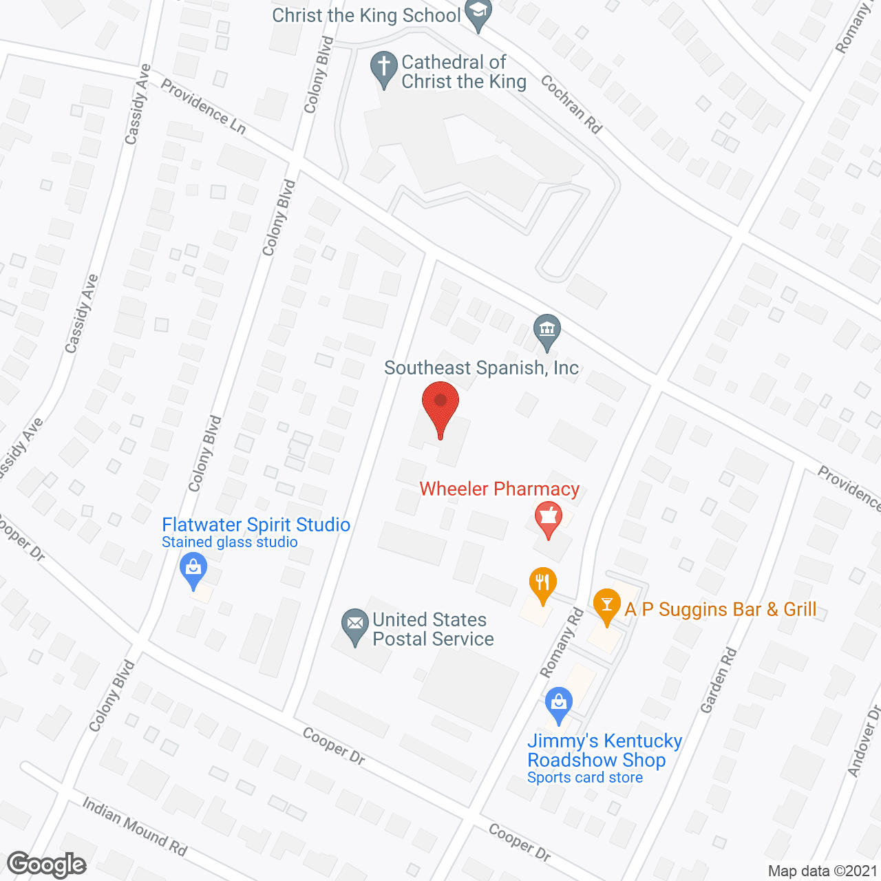 Map of the neighborhood around The Villa at Chevy Chase