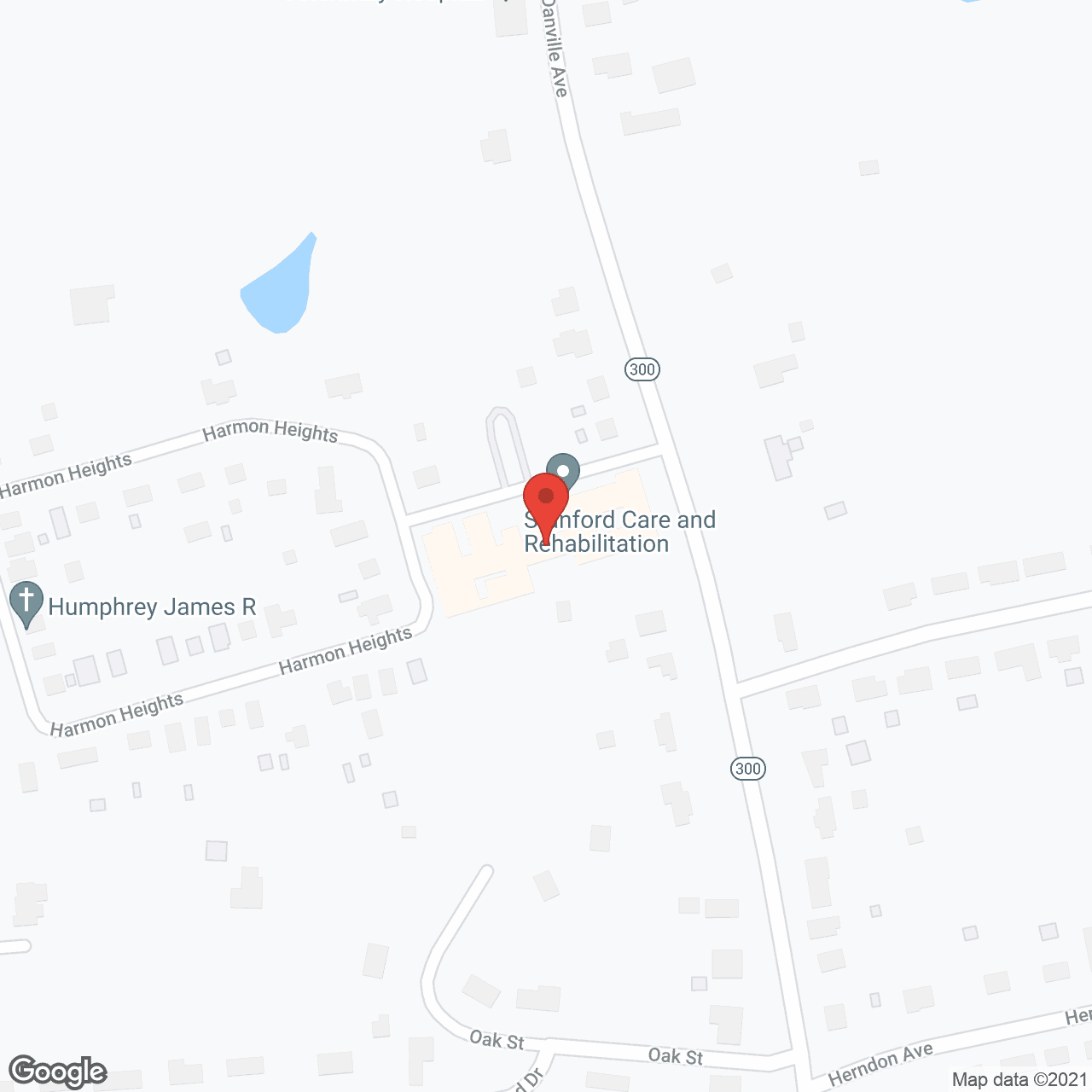 Map of the neighborhood around Golden LivingCenter - Stanford