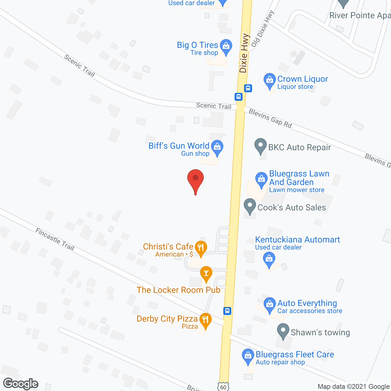 Map of the neighborhood around Pleasant Place Home For Care