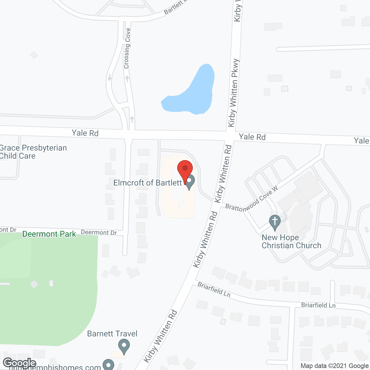Map of the neighborhood around American House Bartlett