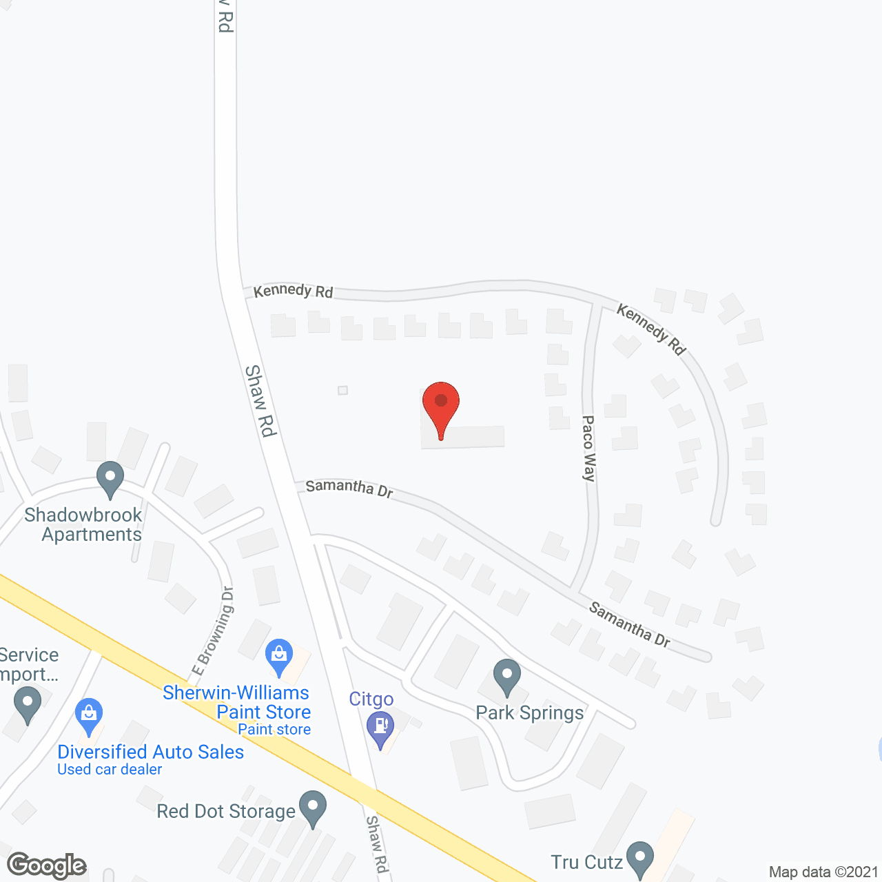 Map of the neighborhood around Jackson Run