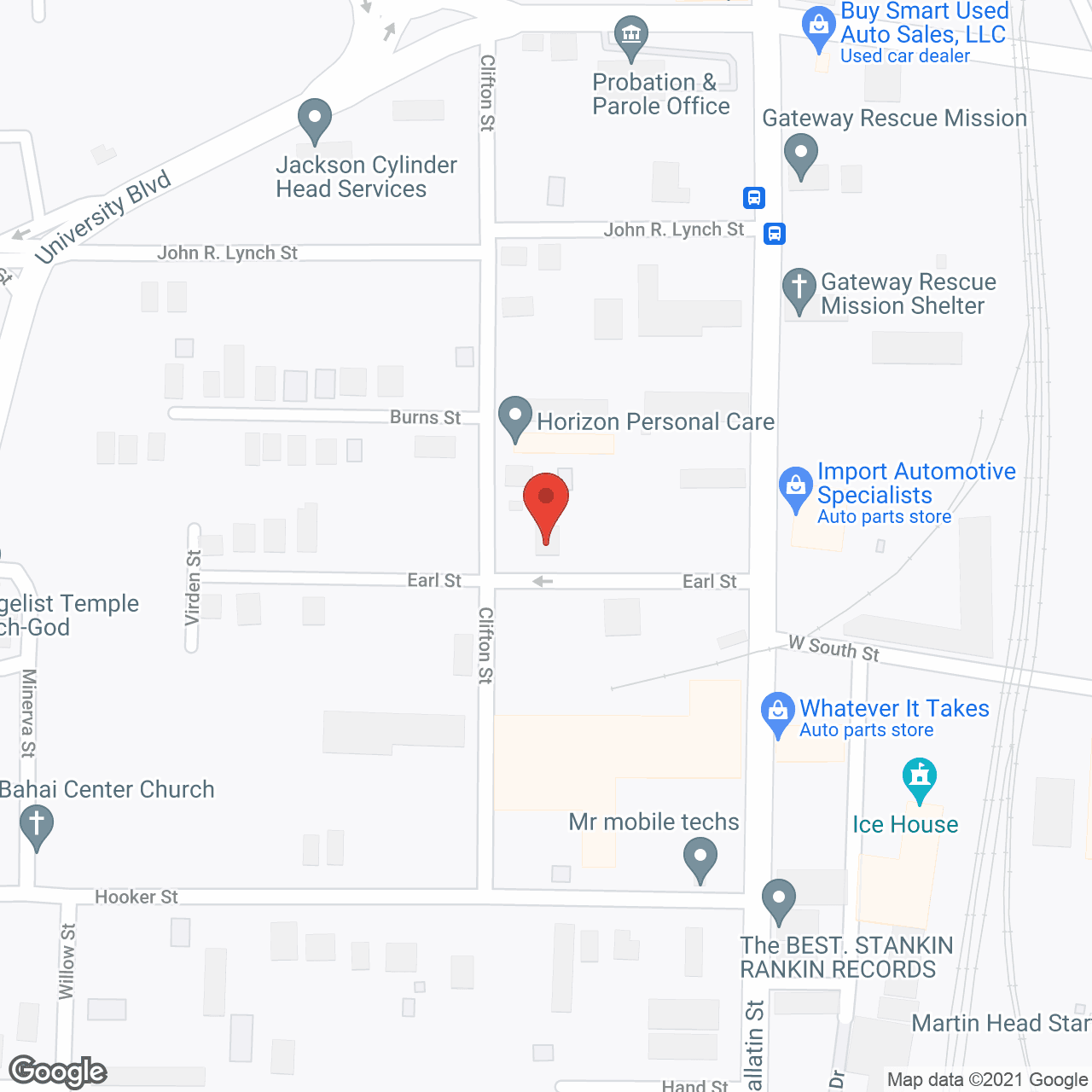 Map of the neighborhood around Ramsey's Personal Care Home