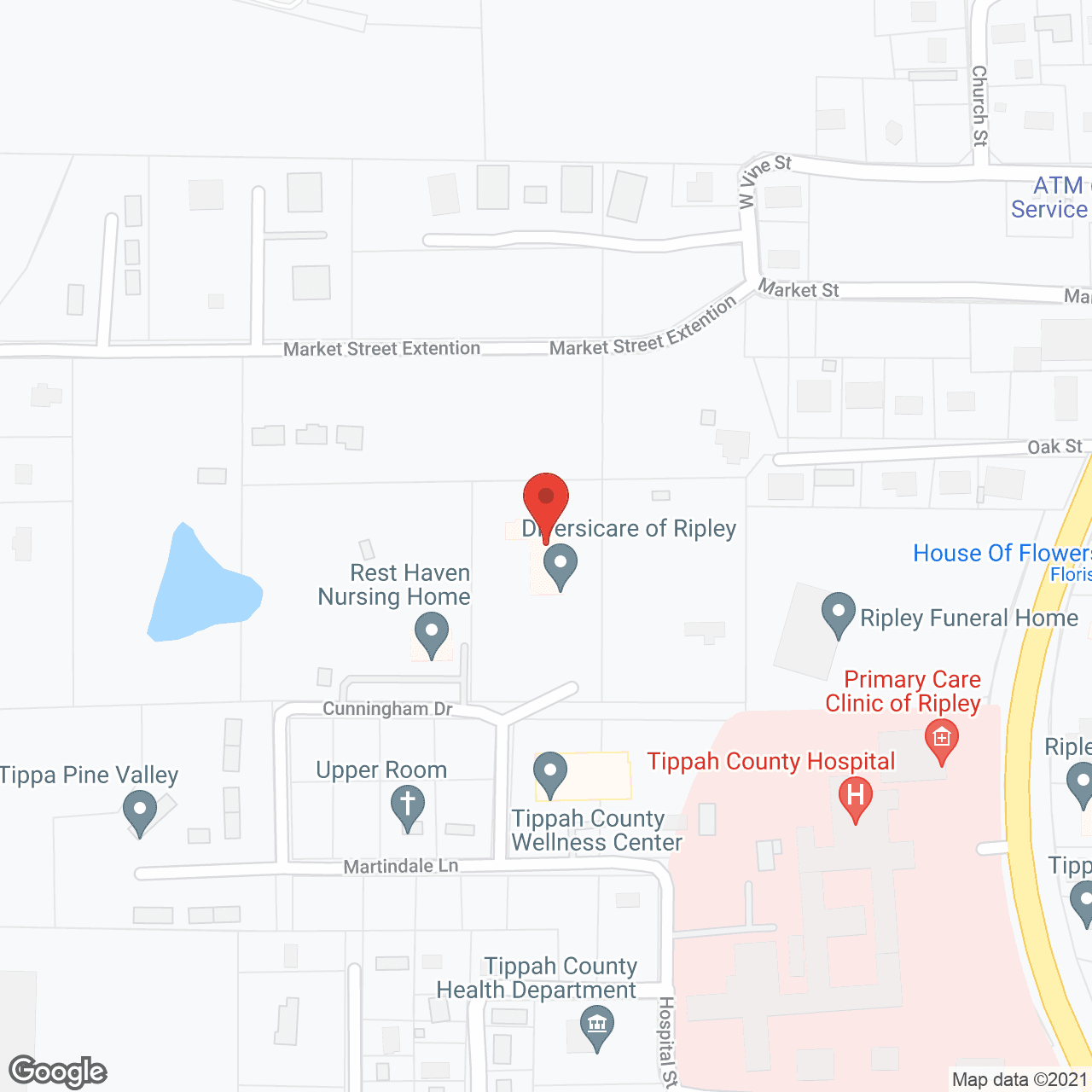 Map of the neighborhood around Golden LivingCenter - Ripley