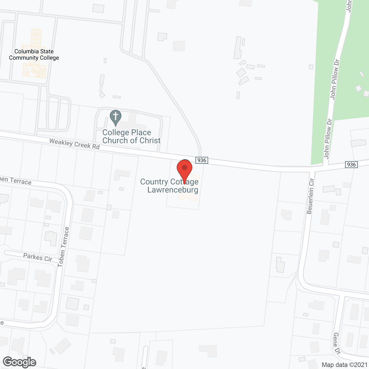 Map of the neighborhood around Country Cottage - Lawrenceburg