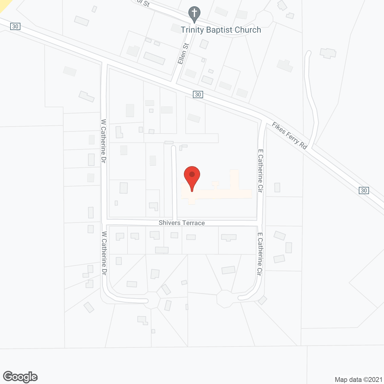 Map of the neighborhood around Southland Nursing Home