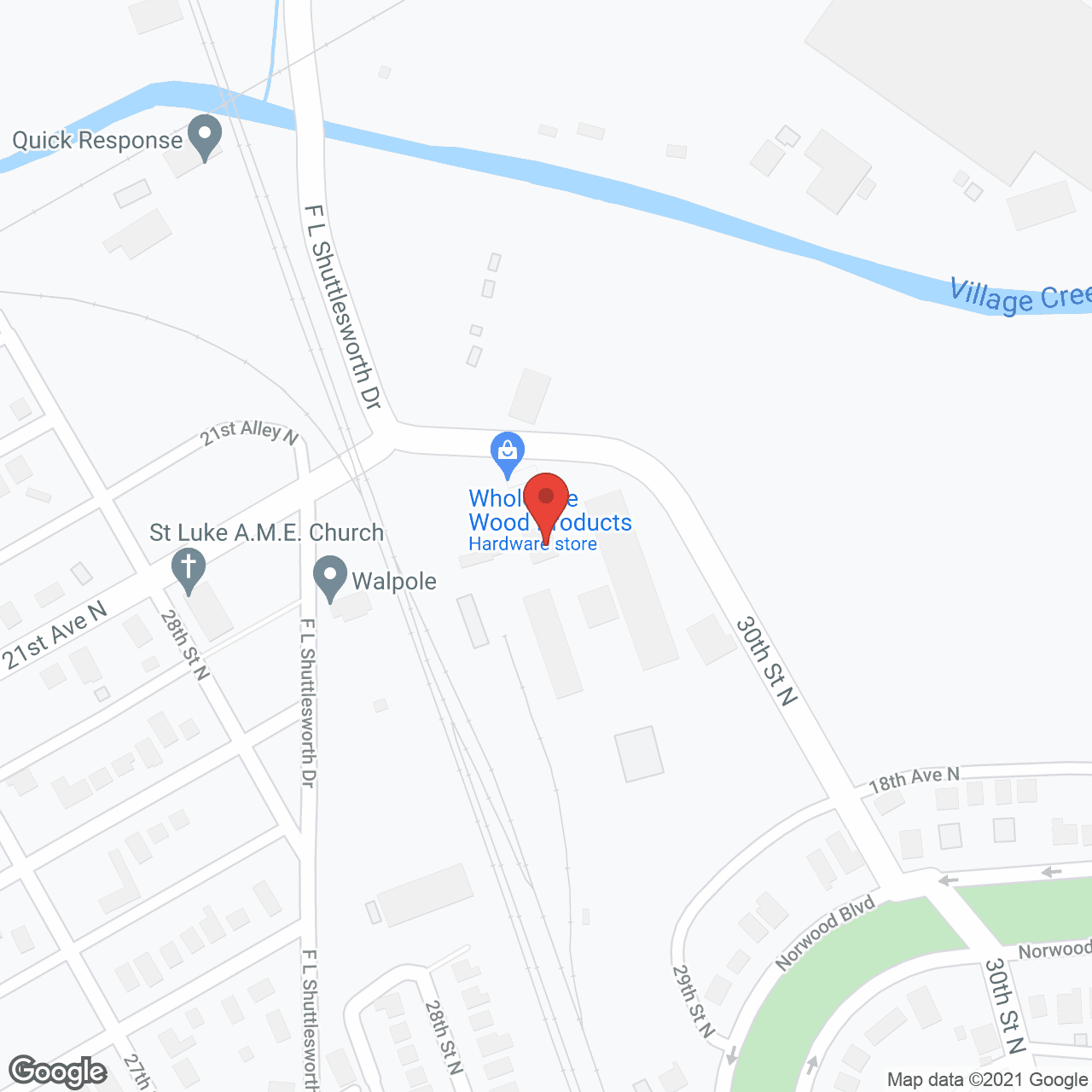 Map of the neighborhood around Sunnyside Elderly Care