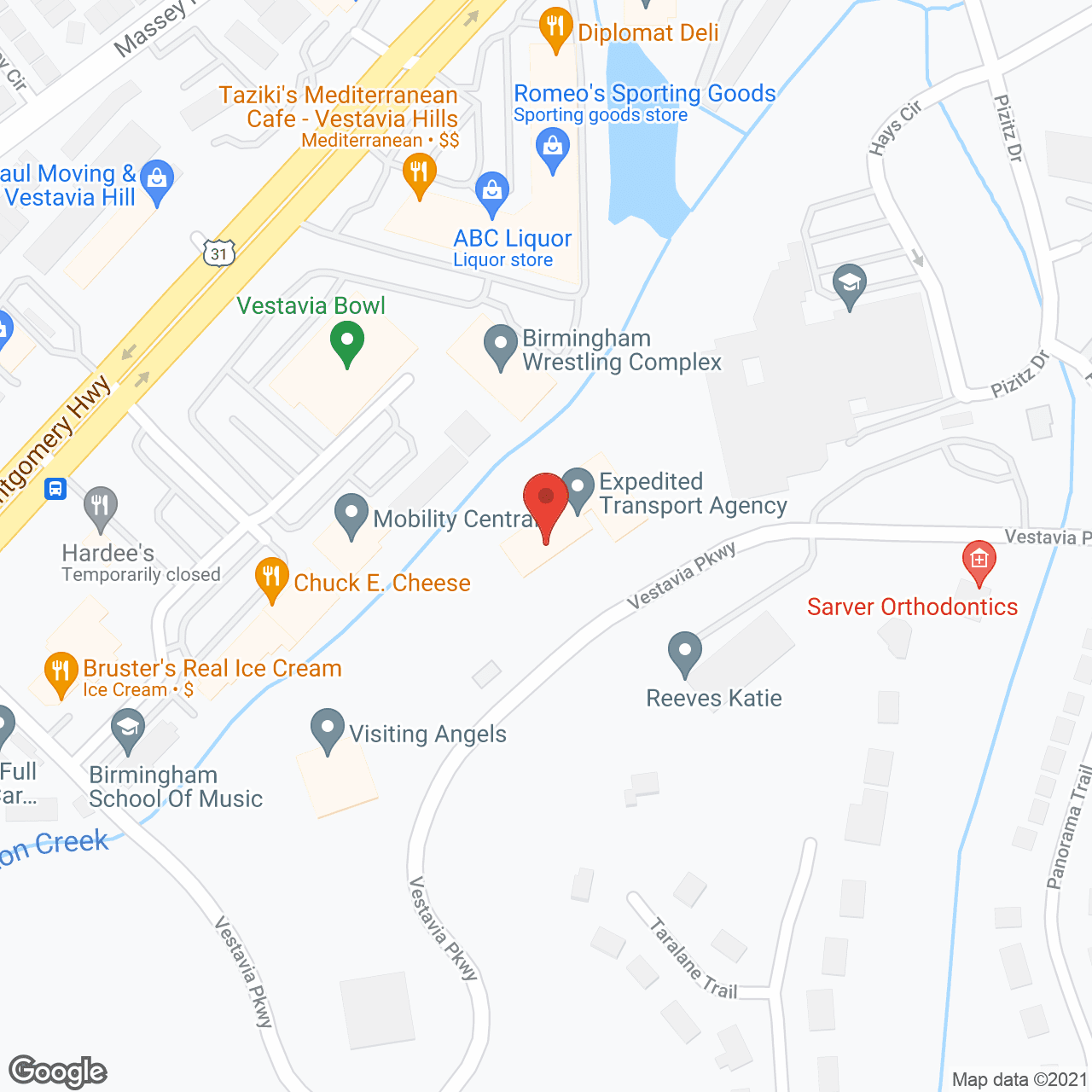Map of the neighborhood around Elder Care Transition Svc Inc