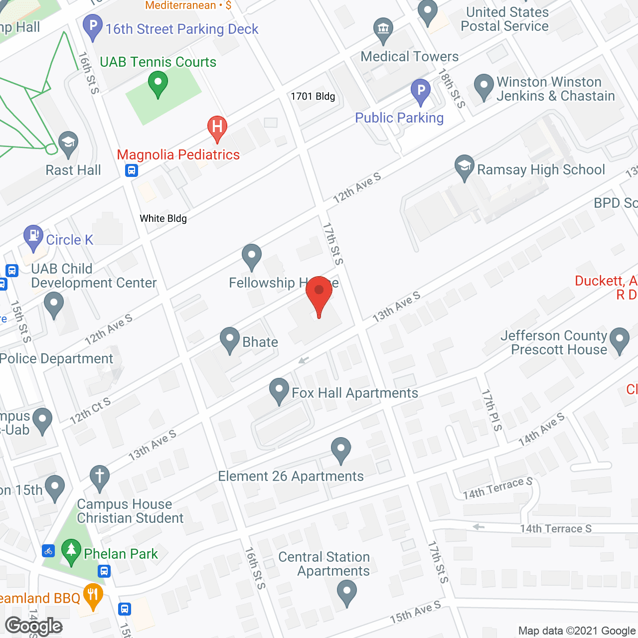 Map of the neighborhood around Estes Nursing Facilities