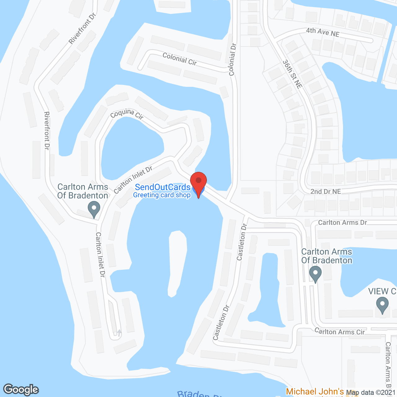 Map of the neighborhood around ARV Assisted Living
