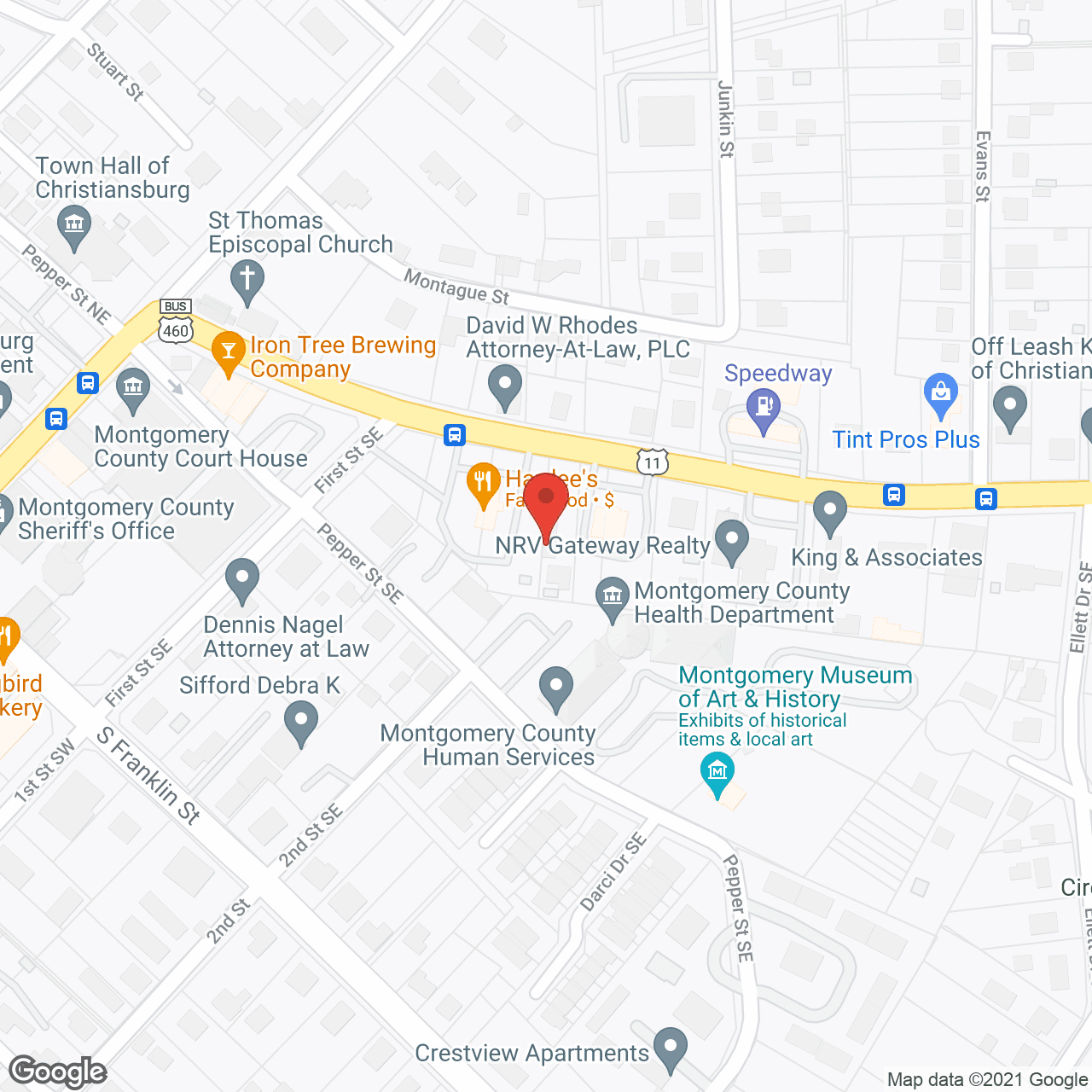 Map of the neighborhood around Tekoa Inc